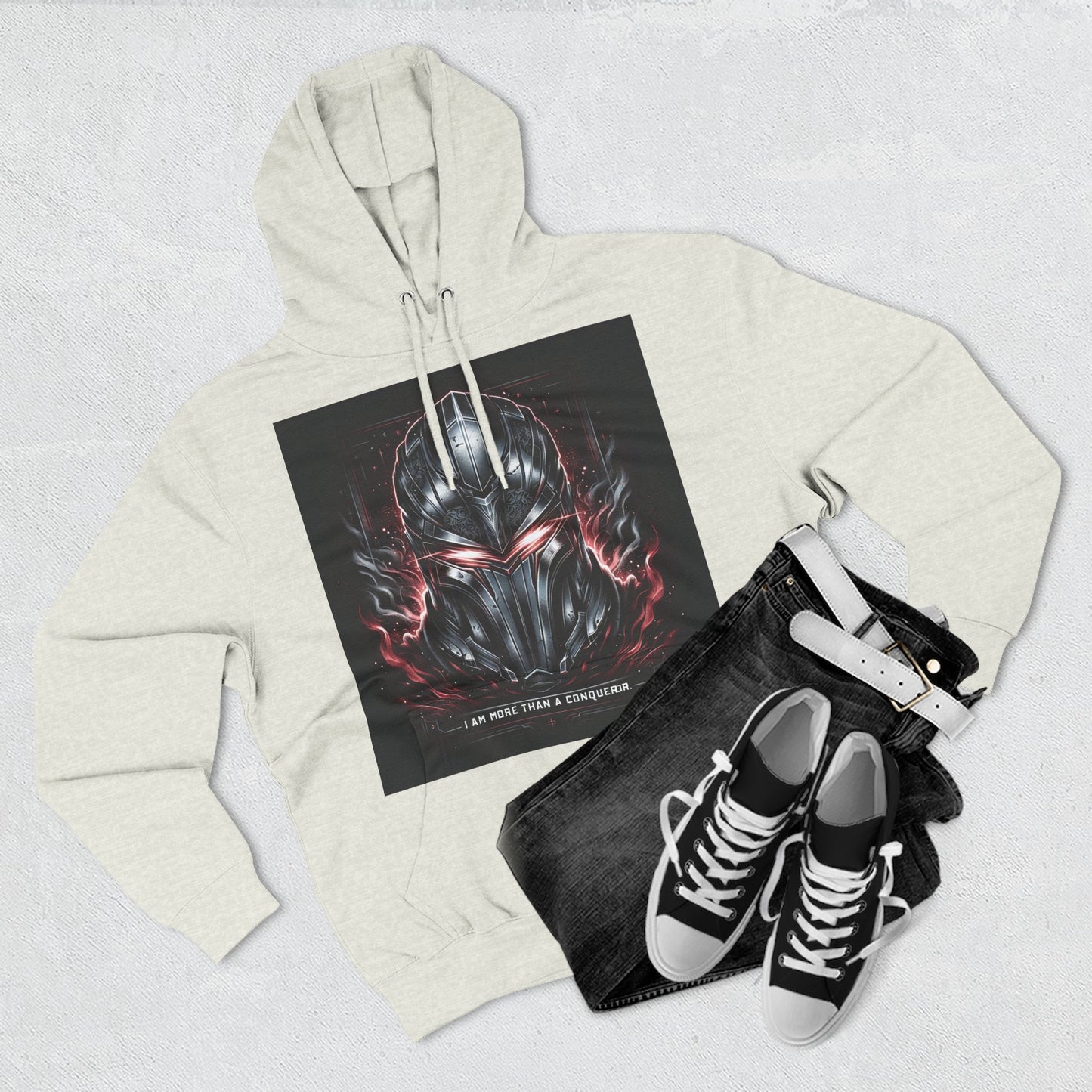 Three-Panel Fleece Hoodie