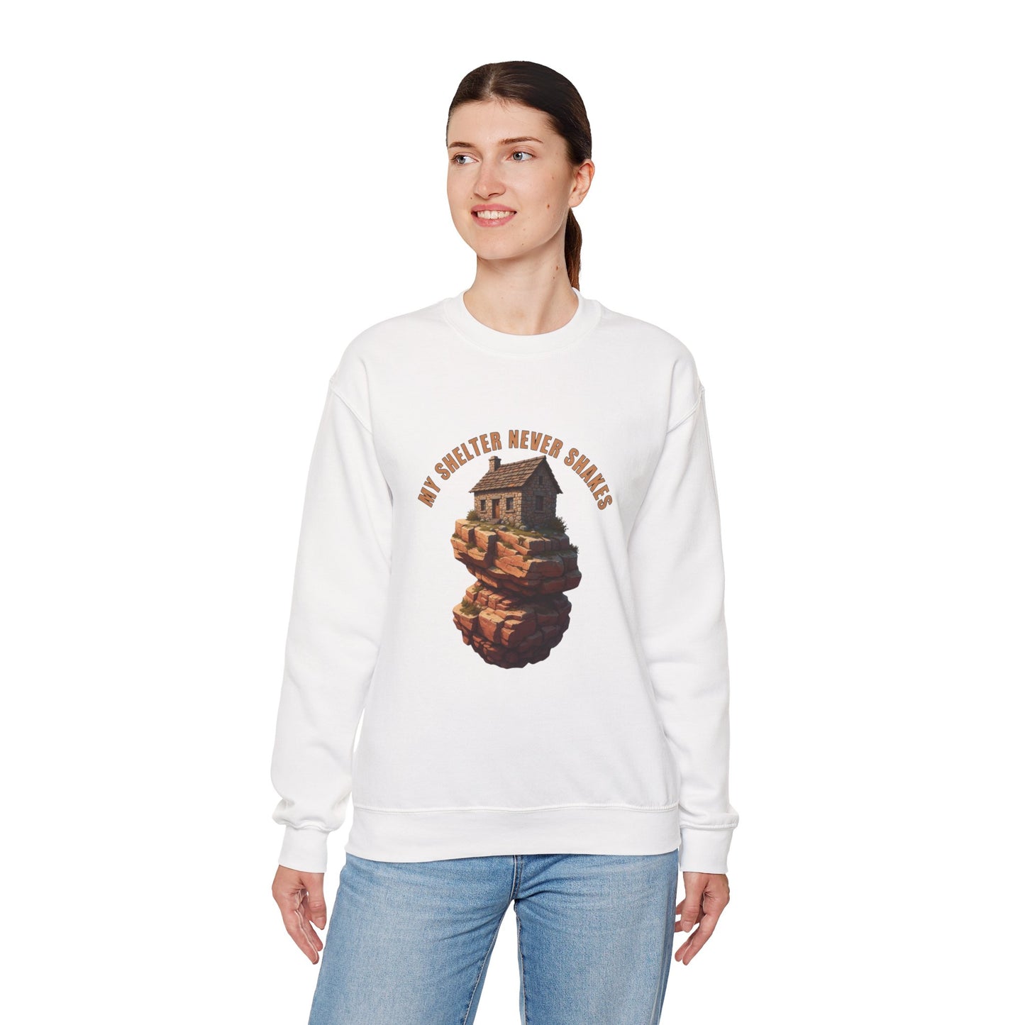 Cozy Graphic Sweatshirt - My Sweater Never Shakes, Unisex Crewneck, Casual Pullover, Unique Gift for Friends, Fall Fashion