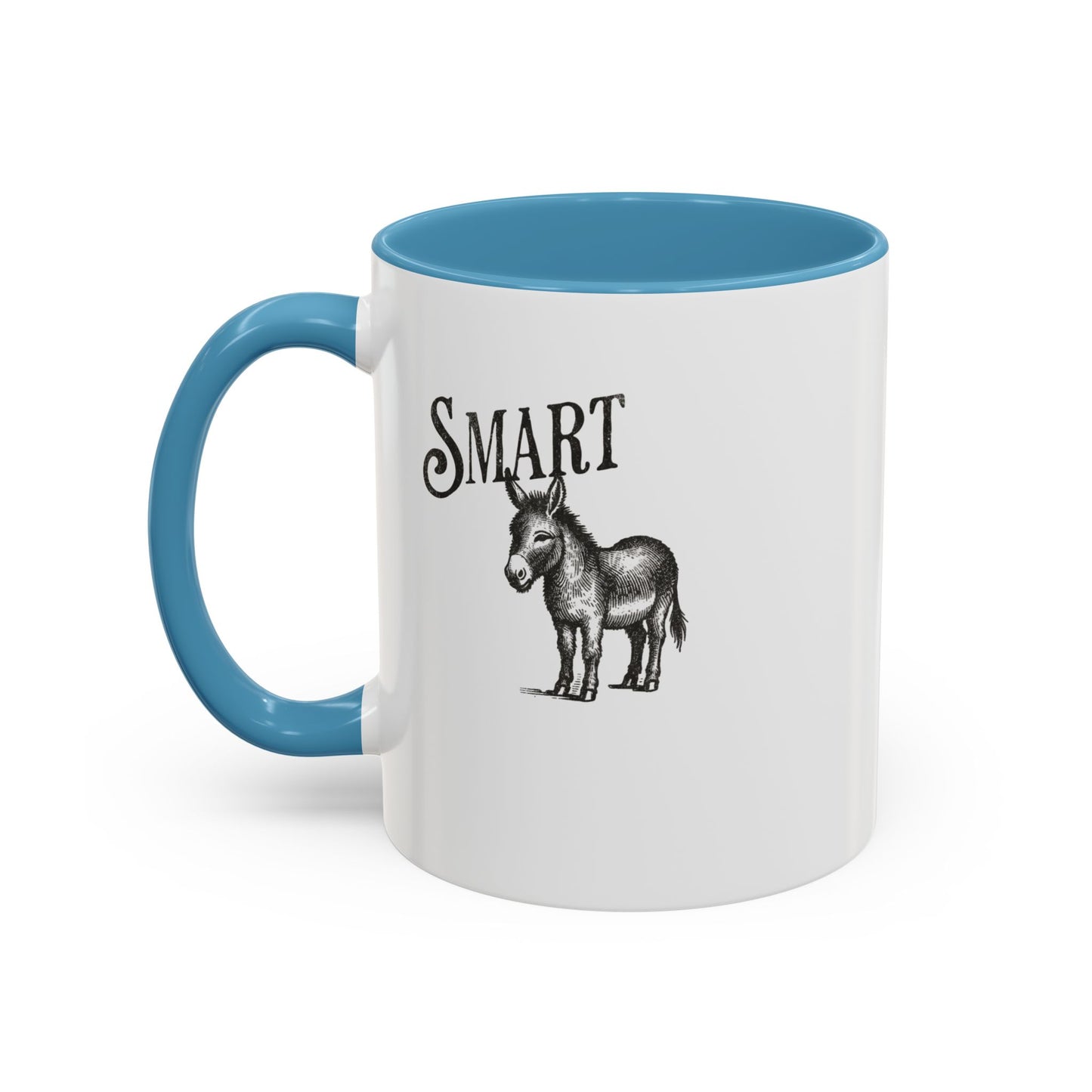 Smart Donkey Accent Coffee Mug - Perfect Gift for Animal Lovers, Funny Office Mug, Inspirational Quote, Unique Home Decor, Birthday Present