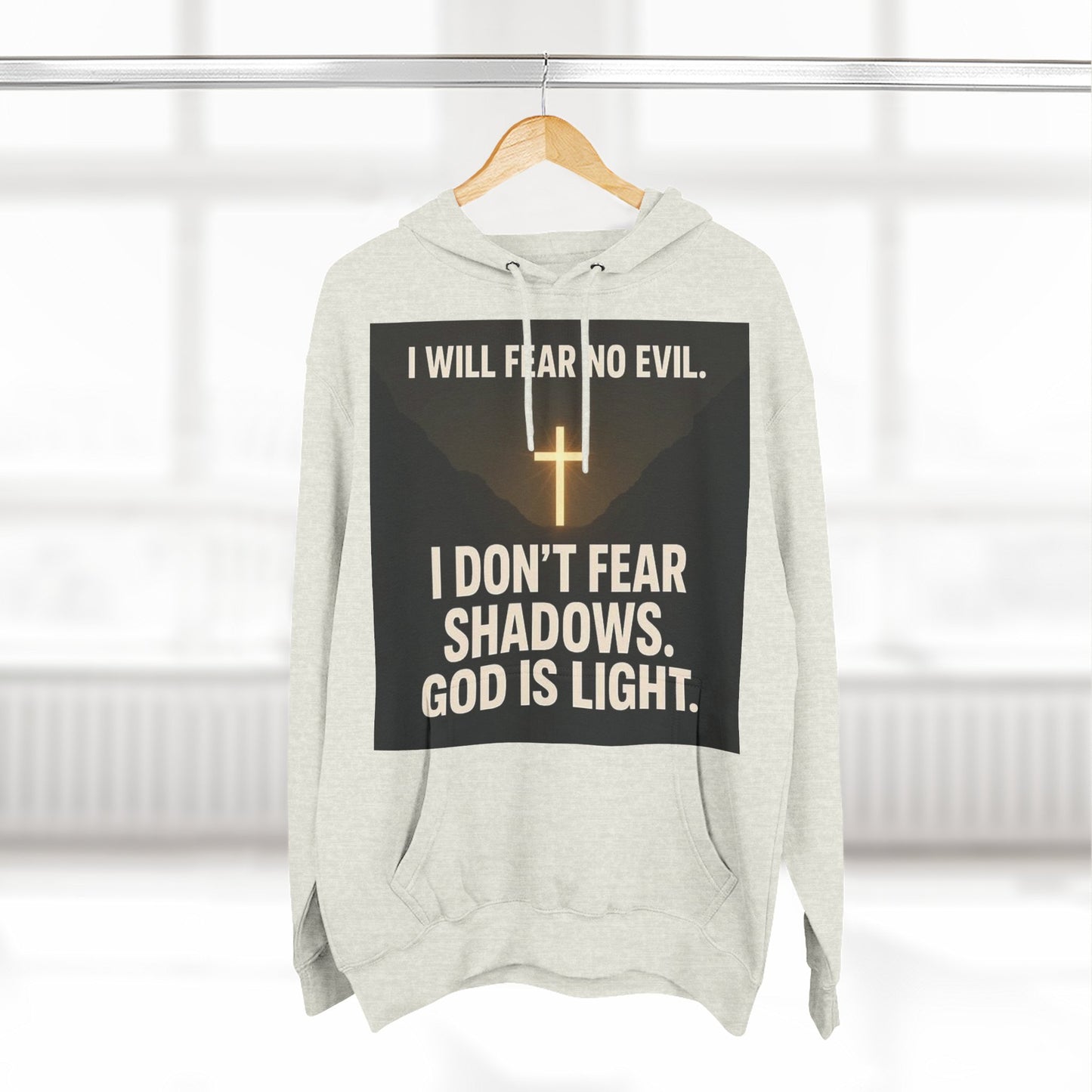 Inspirational Fleece Hoodie, Cozy Christian Apparel, Faith-Based Gift for Men and Women, Casual Wear, Perfect for Holidays