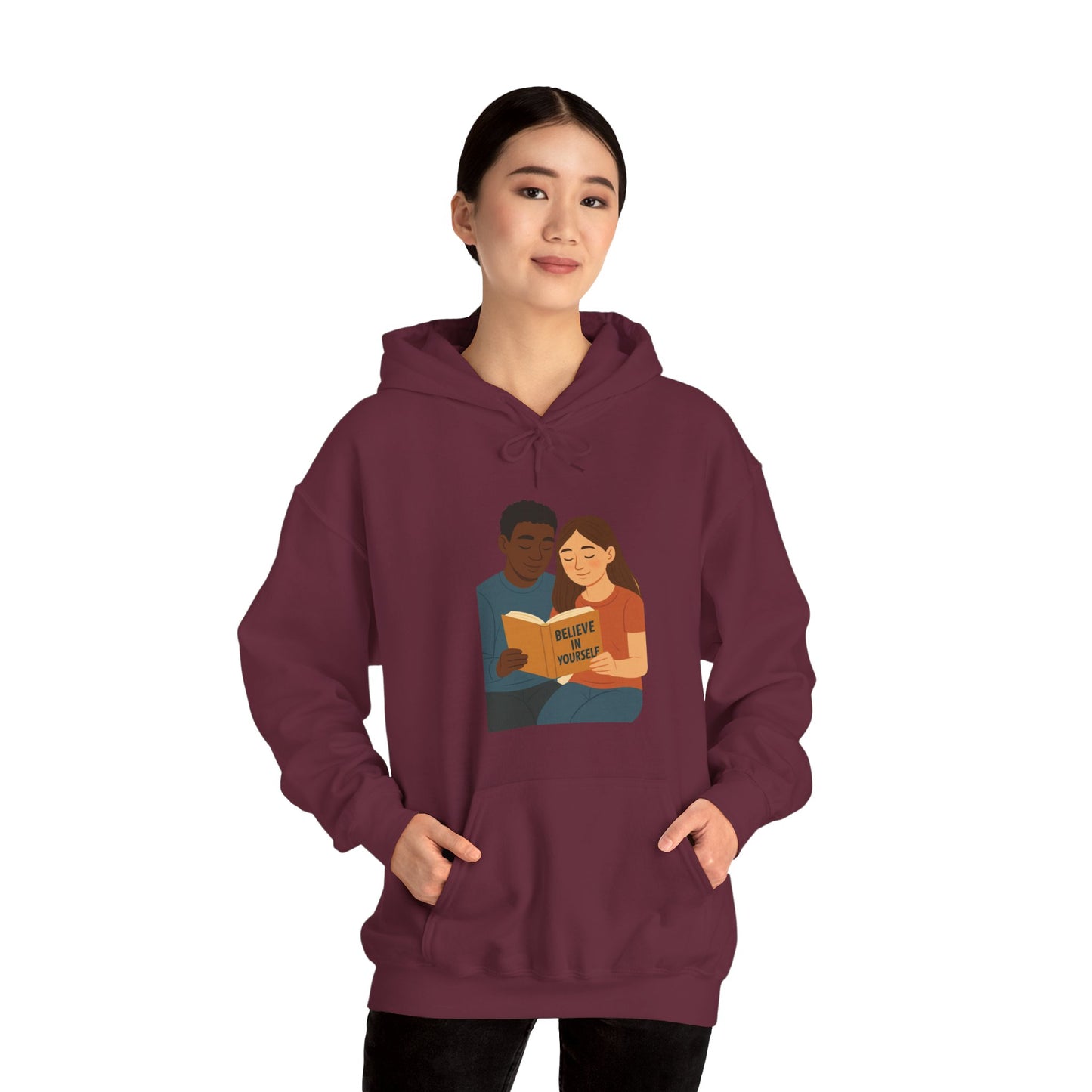 Unisex Heavy Blend Hooded Sweatshirt, Cozy Gift for Book Lovers