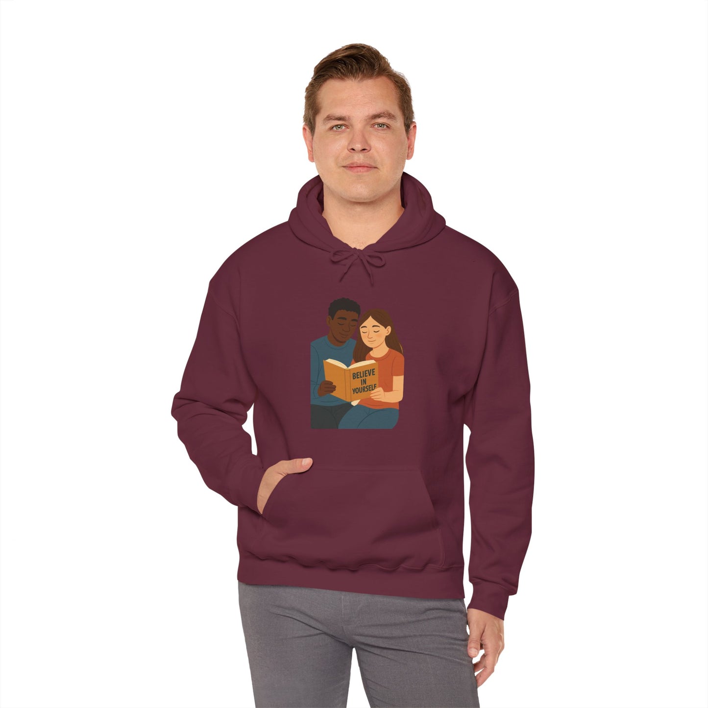 Unisex Heavy Blend Hooded Sweatshirt, Cozy Gift for Book Lovers