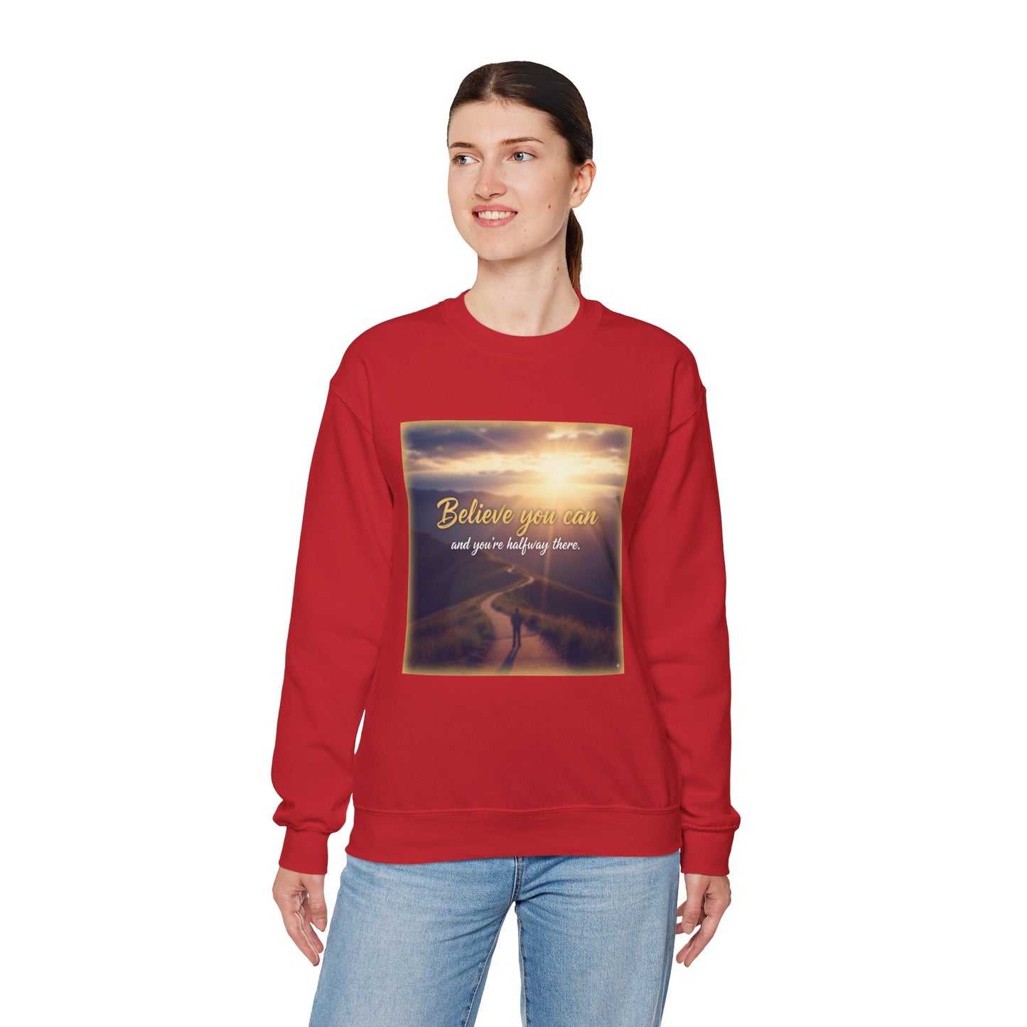 Inspiring Quote Crewneck Sweatshirt