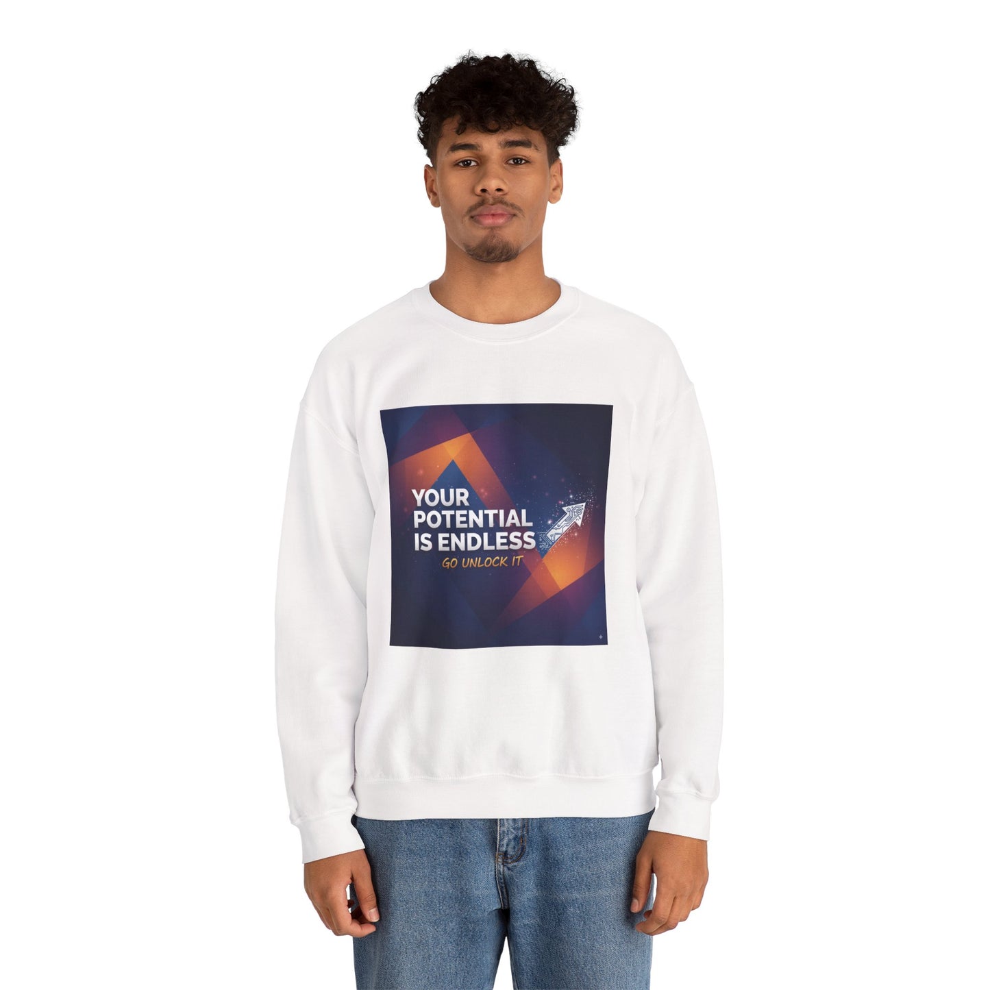 Inspirational Crewneck Sweatshirt, Cozy Gift for Motivation, Unisex Pullover, Casual Wear for Everyday Inspiration, Perfect for Holidays