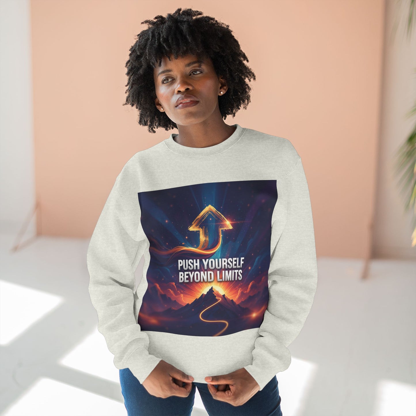 Motivational Unisex Crewneck Sweatshirt | Inspirational Gift, Cozy Casual Wear, Fitness Apparel, Uplifting Sweatshirt, Self-Care Fashion