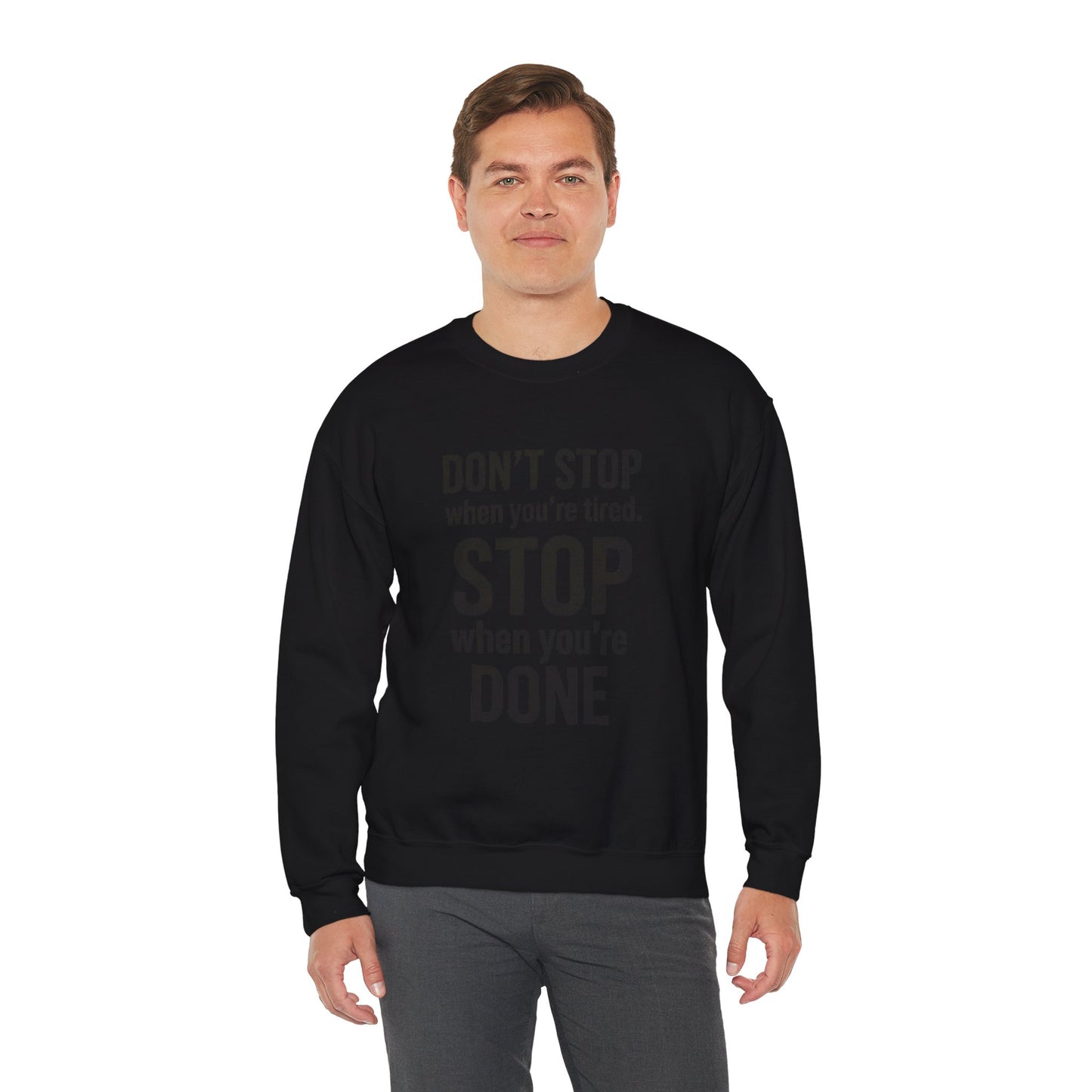 Unisex Heavy Blend Crewneck Sweatshirt, Unisex Pullover, No Excuses, Fitness Apparel, Gift for Gym Lovers