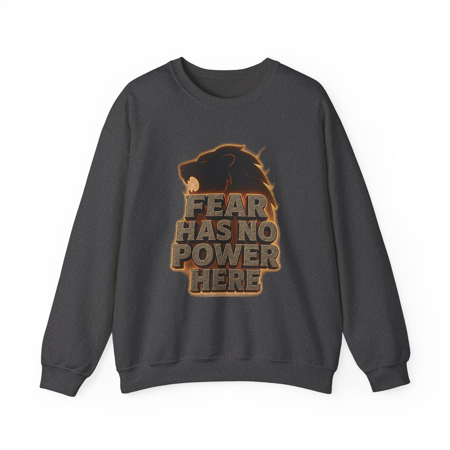 Fearless Lion Crewneck Sweatshirt - Cozy Unisex Top, Gift for Animal Lovers, Empowerment Apparel, Casual Fashion
