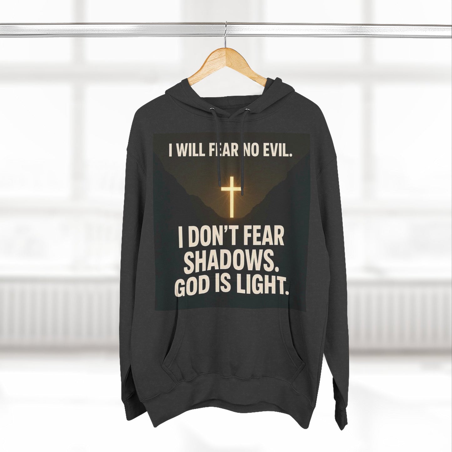 Inspirational Fleece Hoodie, Cozy Christian Apparel, Faith-Based Gift for Men and Women, Casual Wear, Perfect for Holidays