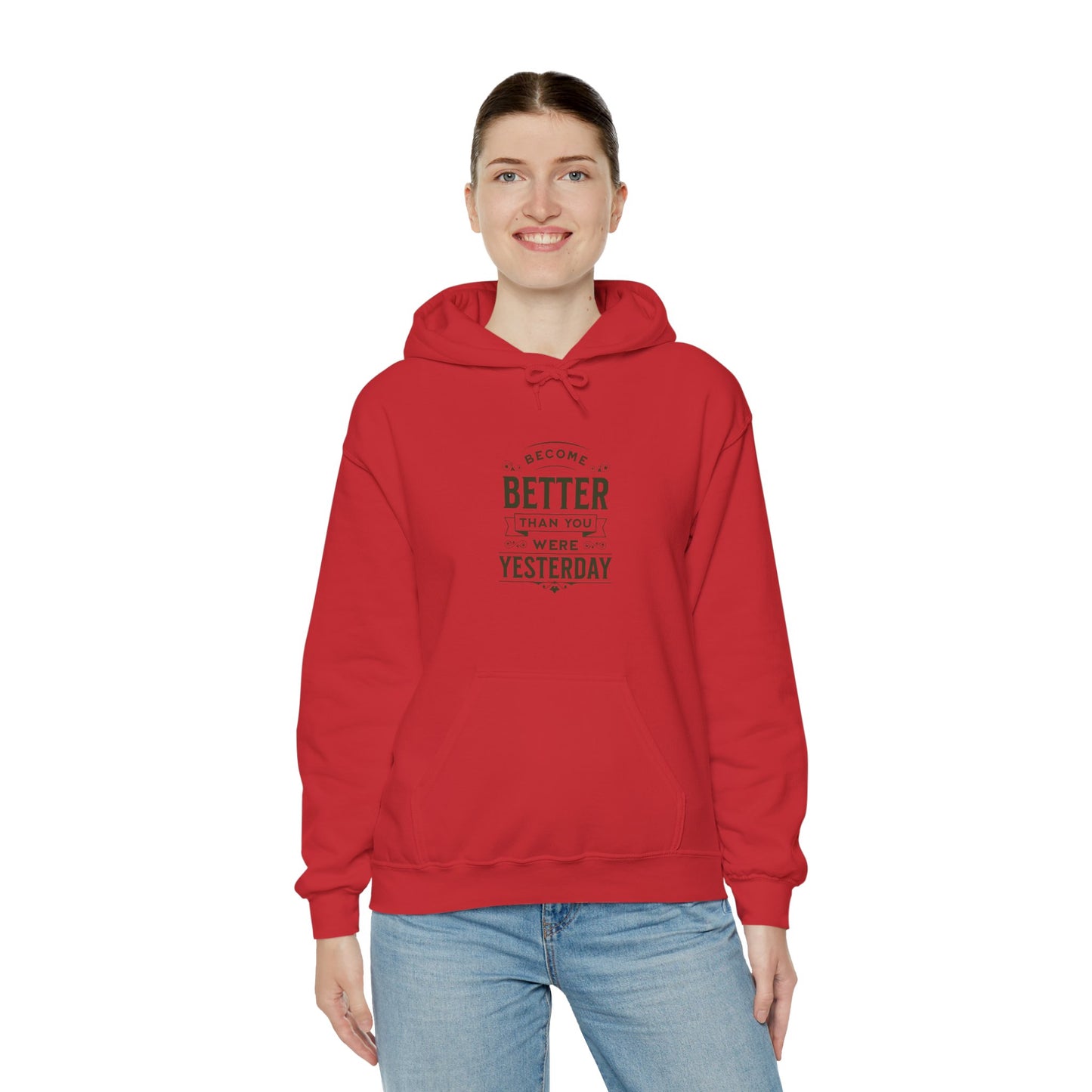 Unisex Heavy Blend™ Hooded Sweatshirt, Unisex Sweatshirt, Motivational Gift, Cozy Casual Wear, Self-Improvement Style