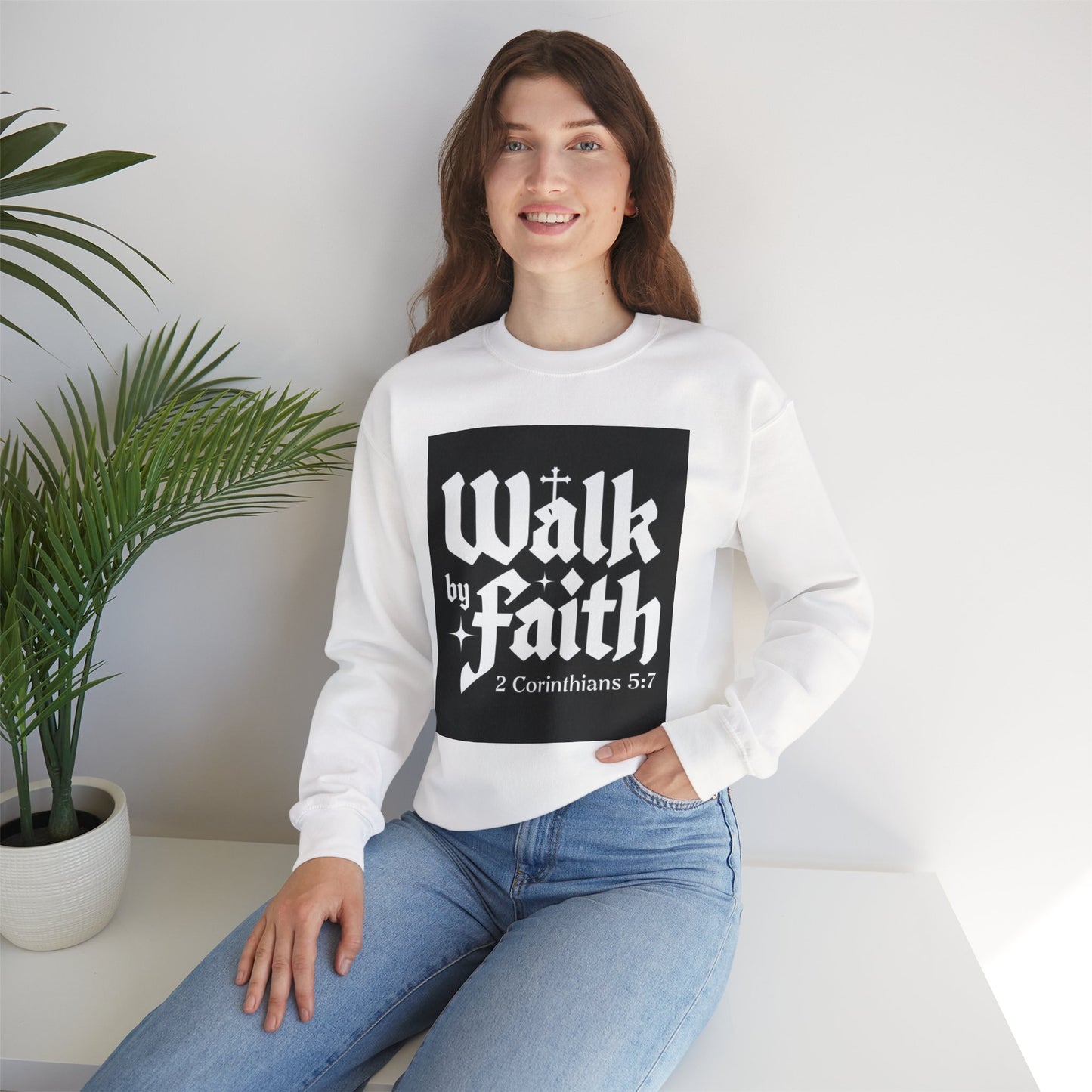 Unisex Heavy Blend Crewneck Sweatshirt - Cozy & Stylish, Perfect Gift for Christians, Bible Verse Apparel, Everyday Wear, Inspirational Fashion