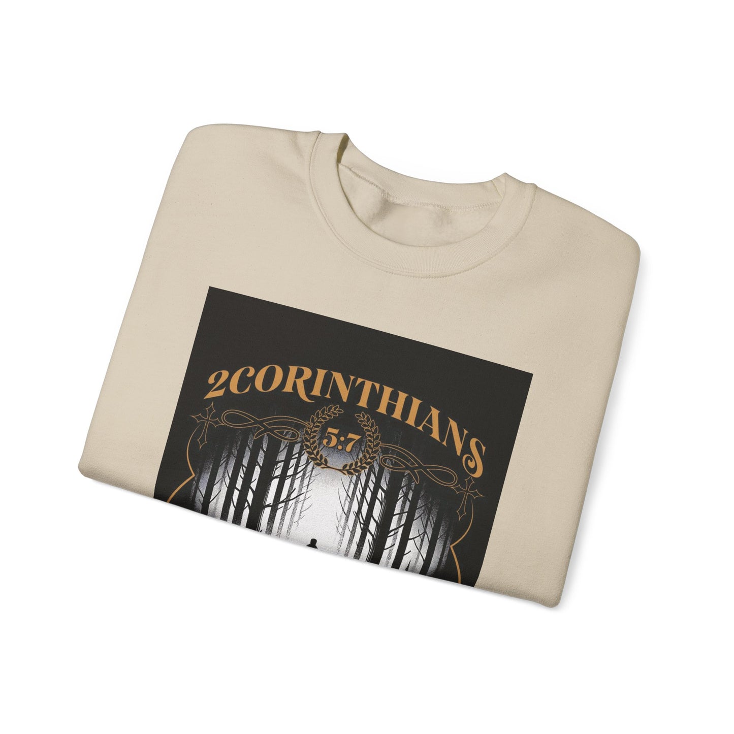 Faith-Inspired Crewneck Sweatshirt, Cozy Casual Wear,