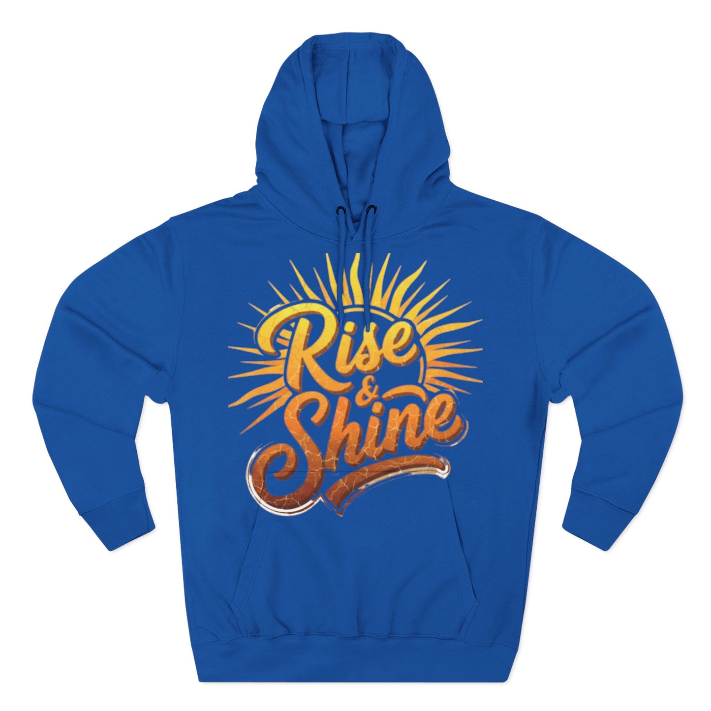 Rise & Shine Fleece Hoodie for Cozy Days, Inspirational Sweatshirt, Perfect Gift for Friends, Casual Wear, Comfort in Style