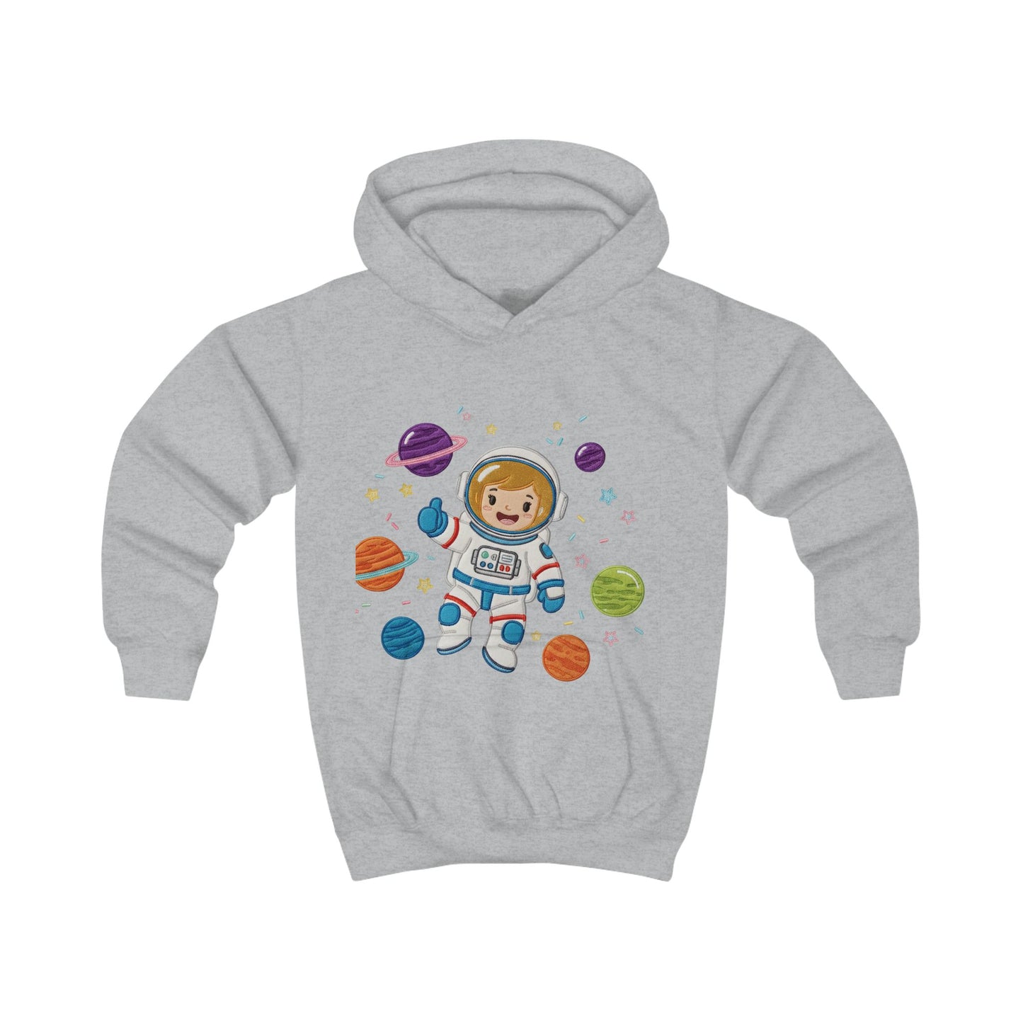 Space Explorer Kids Hoodie, Astronaut Design Sweatshirt, Outer Space Gift, Children's Birthday Present, Cute Hooded Sweatshirt