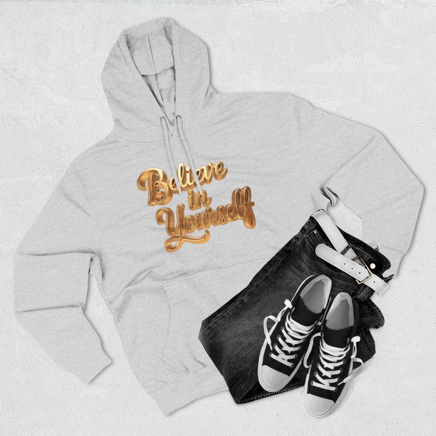 Inspirational Hoodie with 'Believe in Yourself' Design, Cozy Fleece Sweatshirt for Motivational Gift, Unisex Pullover, Perfect for [...]