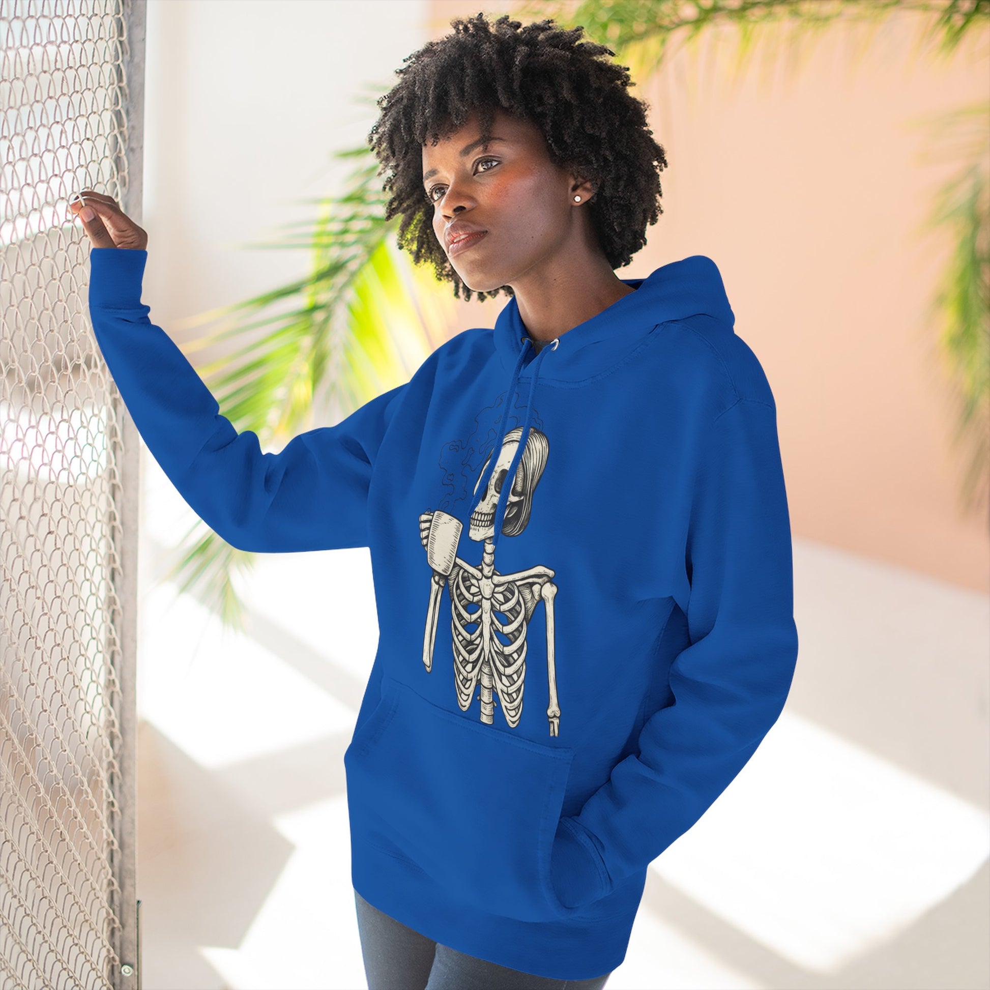 Spooky Skeleton Fleece Hoodie