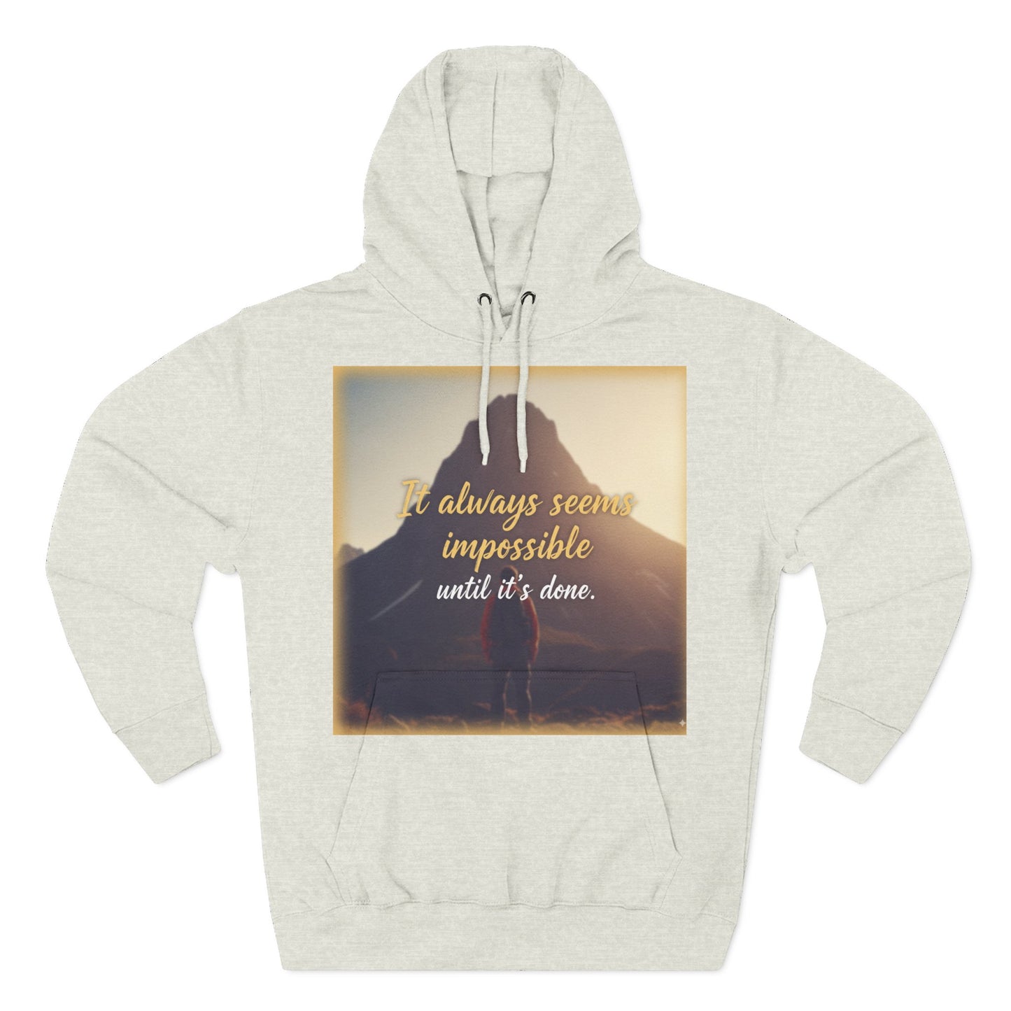 Inspirational Fleece Hoodie, Cozy Sweatshirt for Comfort, Motivational Apparel for Active Lifestyle, Gift for Her