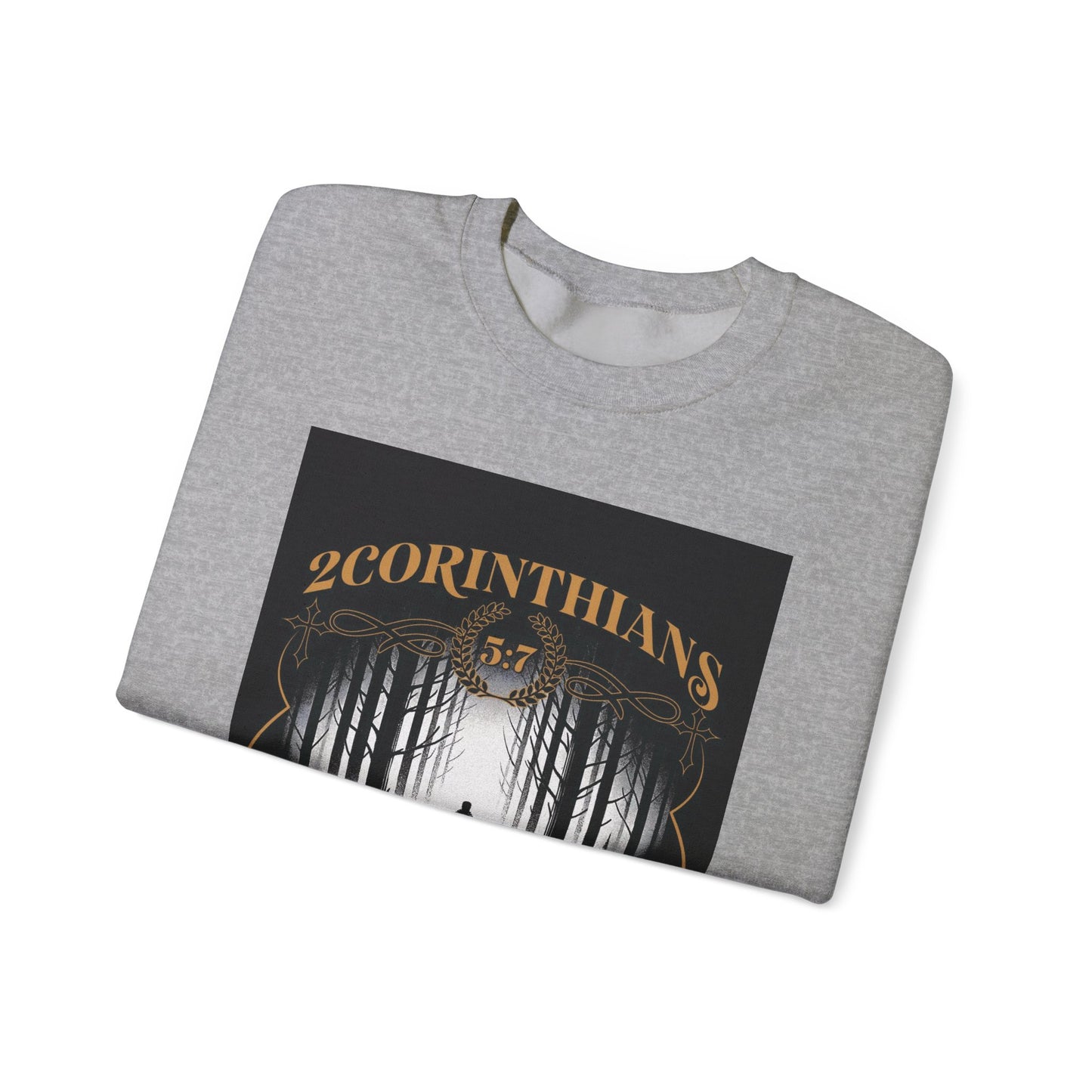 Faith-Inspired Crewneck Sweatshirt, Cozy Casual Wear,