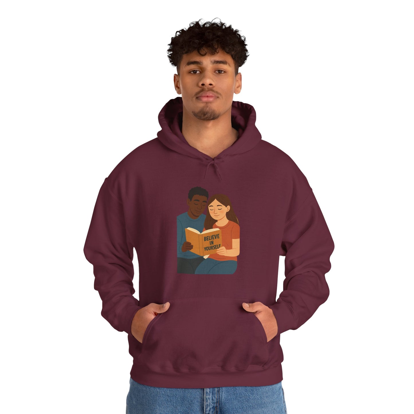 Unisex Heavy Blend Hooded Sweatshirt, Cozy Gift for Book Lovers