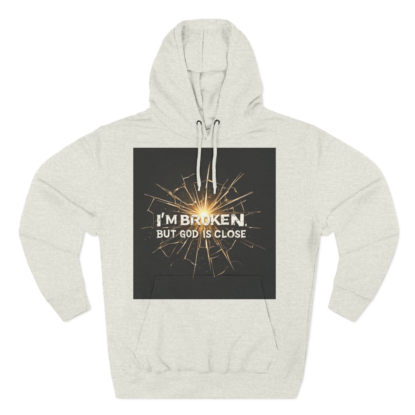 Inspirational Three-Panel Fleece Hoodie – Comfort, Hope, Faith, Gift Ideas for Friends, Cozy Wear for Relaxation