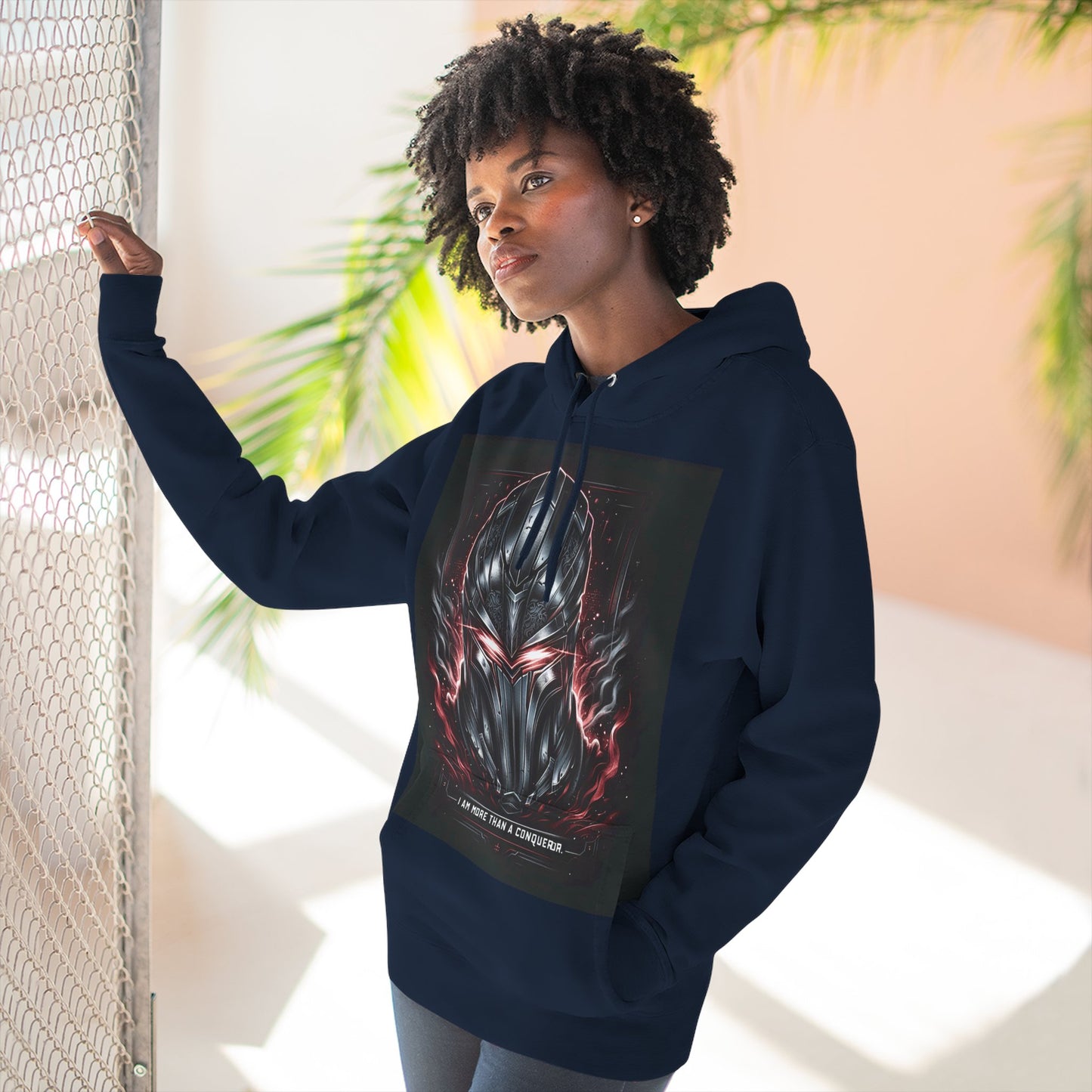 Three-Panel Fleece Hoodie