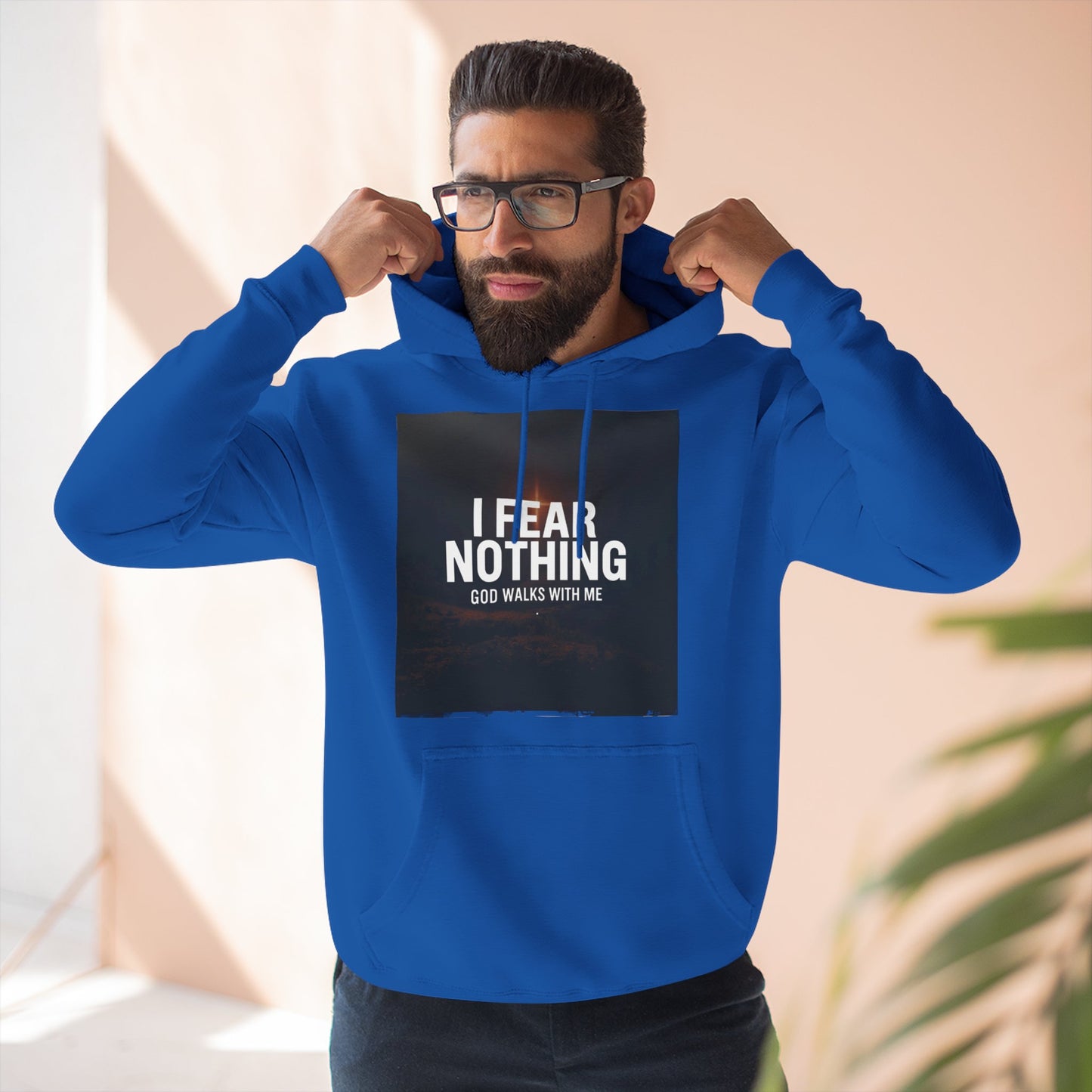 Fear Nothing Fleece Hoodie | Inspirational Apparel, Cozy Sweatshirt, Motivational Gift, Spiritual Outfit, Everyday Comfort