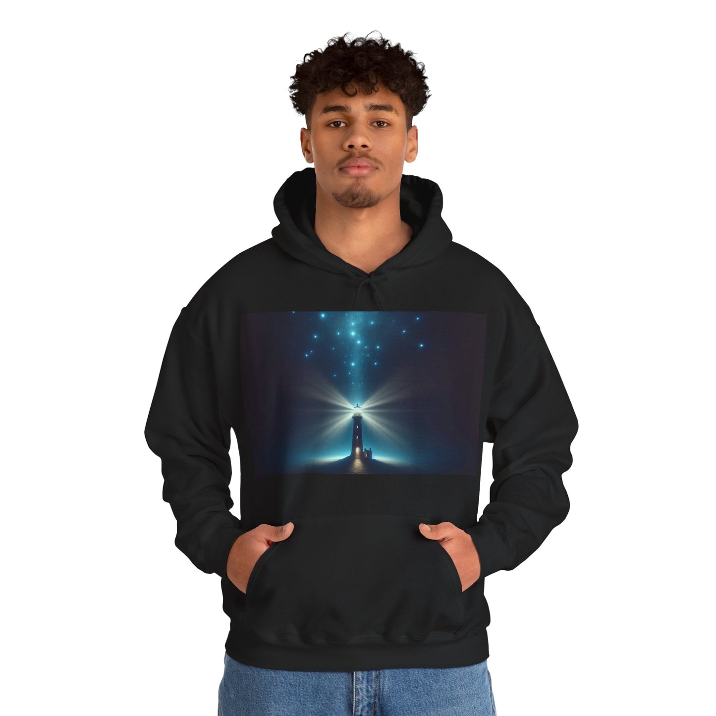 Unisex Garment Sweatshirt, Galaxy Print Hoodie, Stylish Hooded Sweatshirt, Gift for Space Lovers, Perfect for Cozy Evenings
