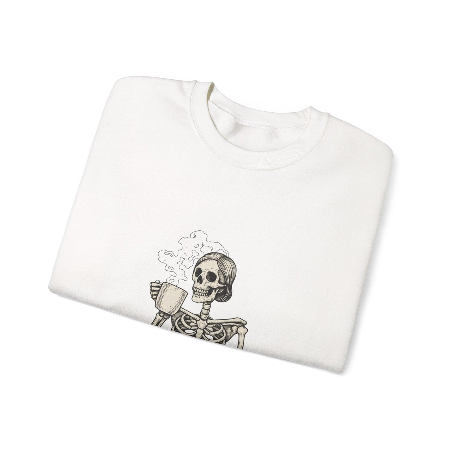 Skeleton Coffee Crewneck Sweatshirt 
