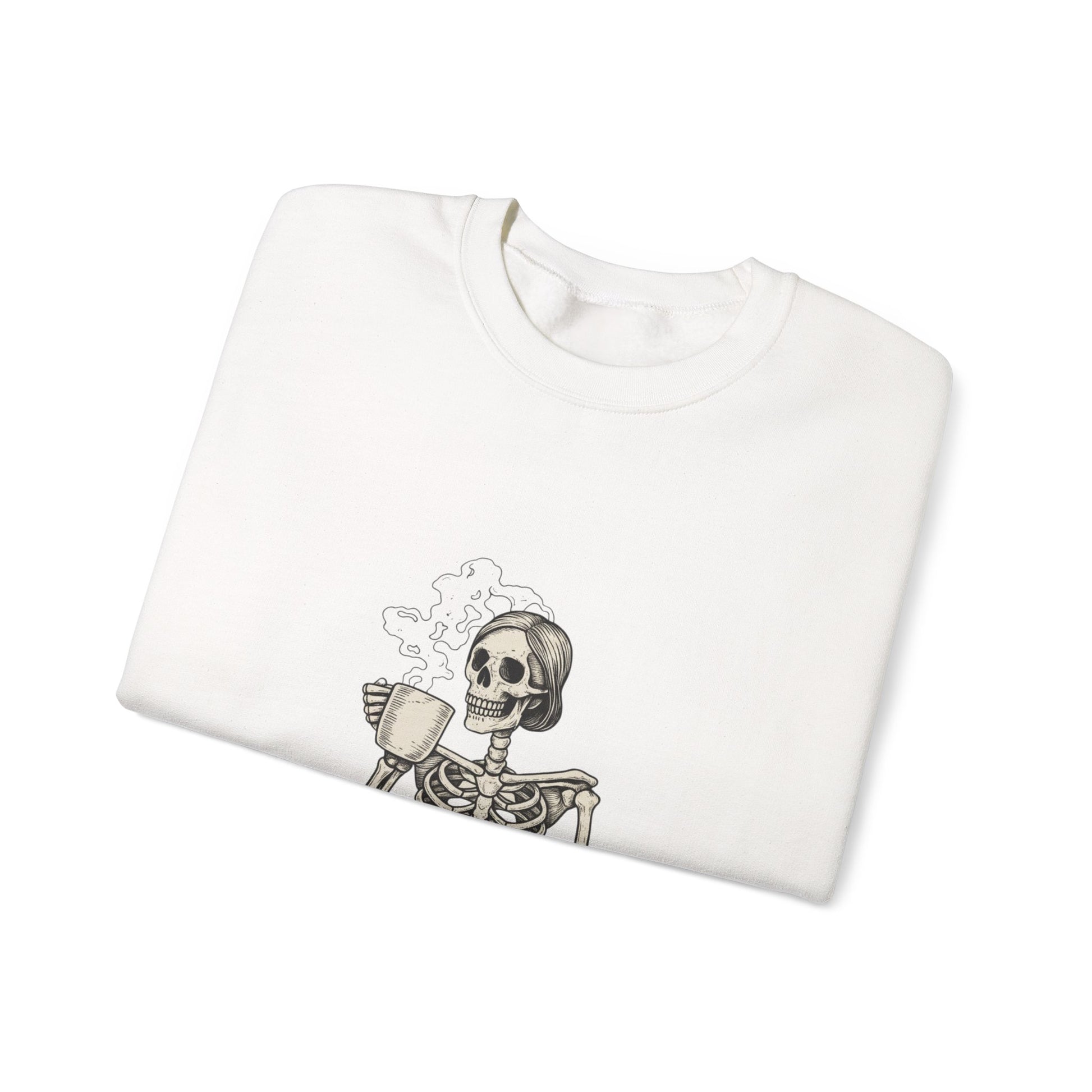 Skeleton Coffee Crewneck Sweatshirt 