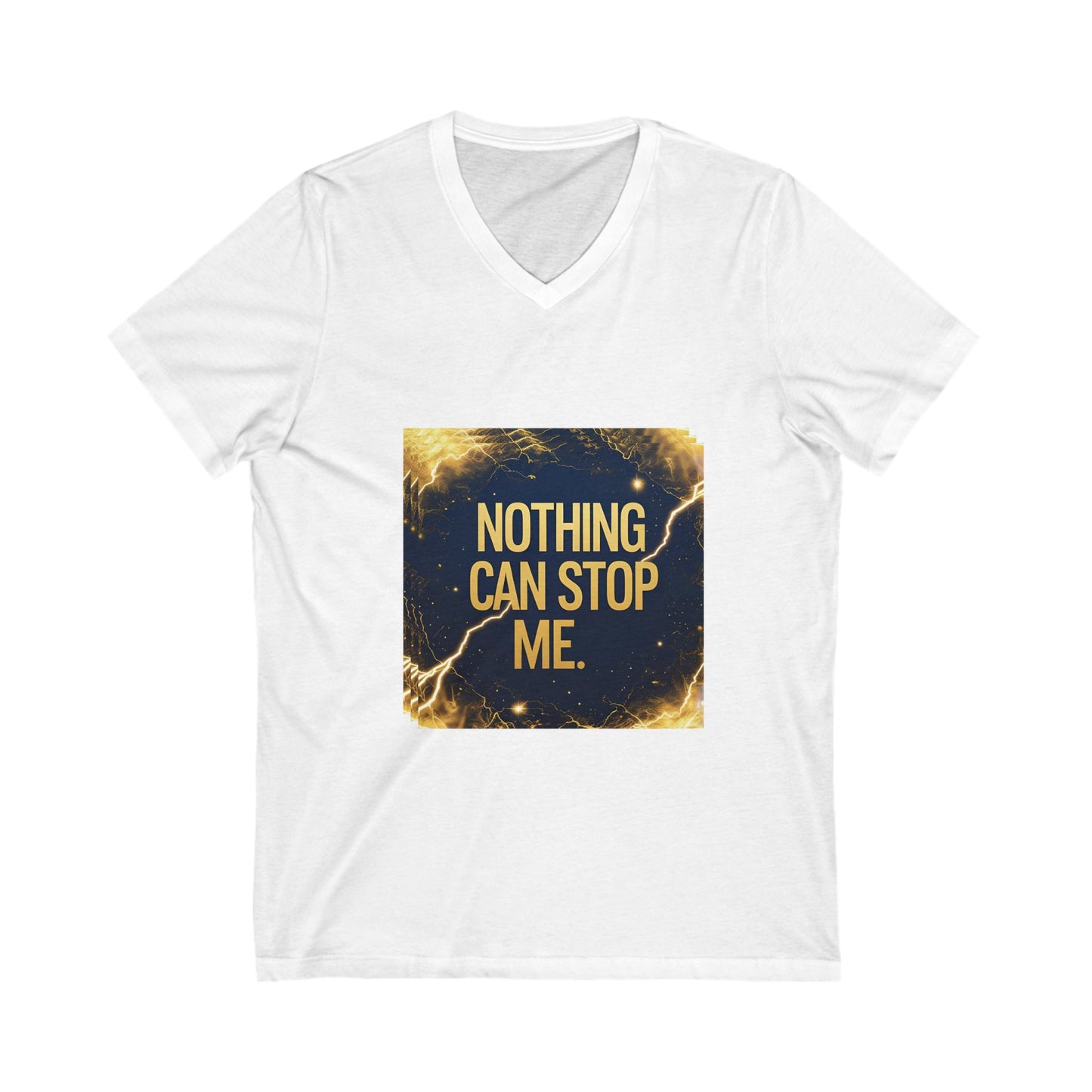 Empowering Quote V-Neck Tee, Motivational Shirt, Unisex Inspiration Tee, Casual Wear for All Occasions, Gifts for Him and Her