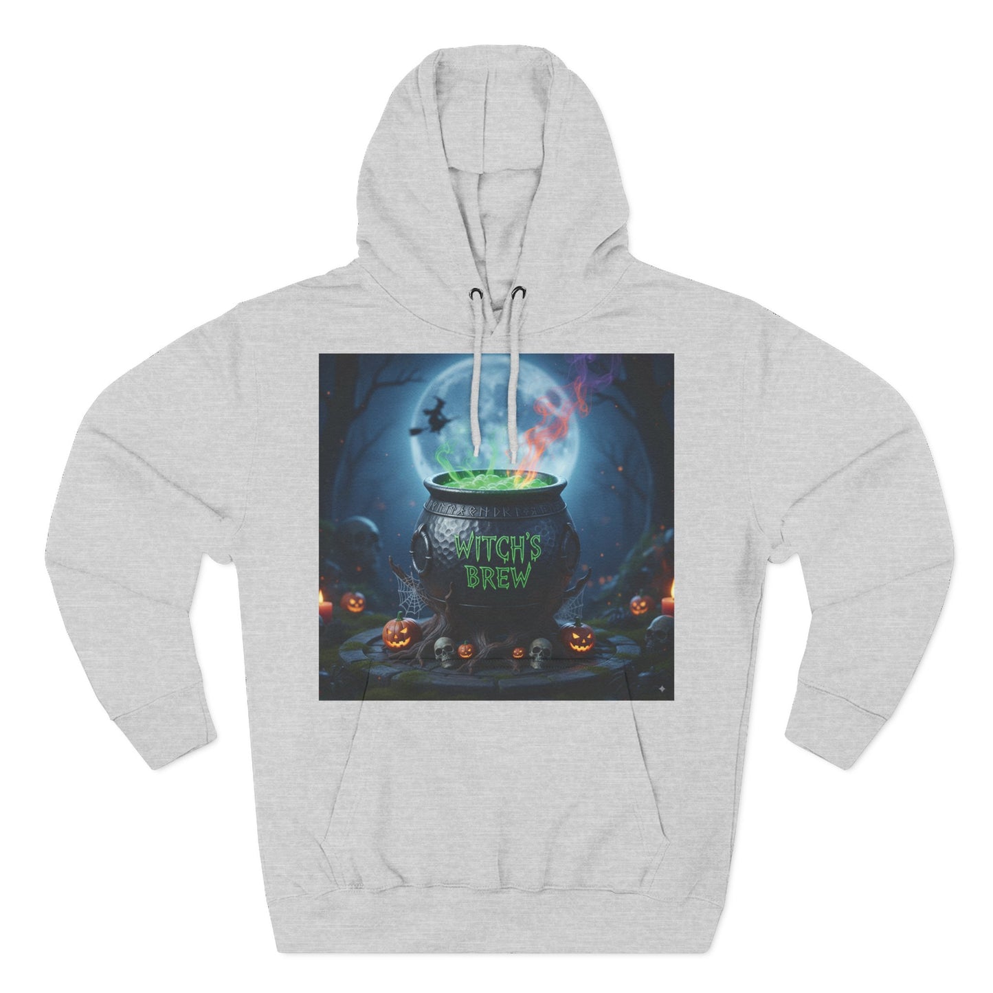 Halloween Witch Brew Fleece Hoodie, Cozy Fall Apparel, Spooky Gift, Autumn Fashion, Halloween Celebration Wear, Witchy Vibes