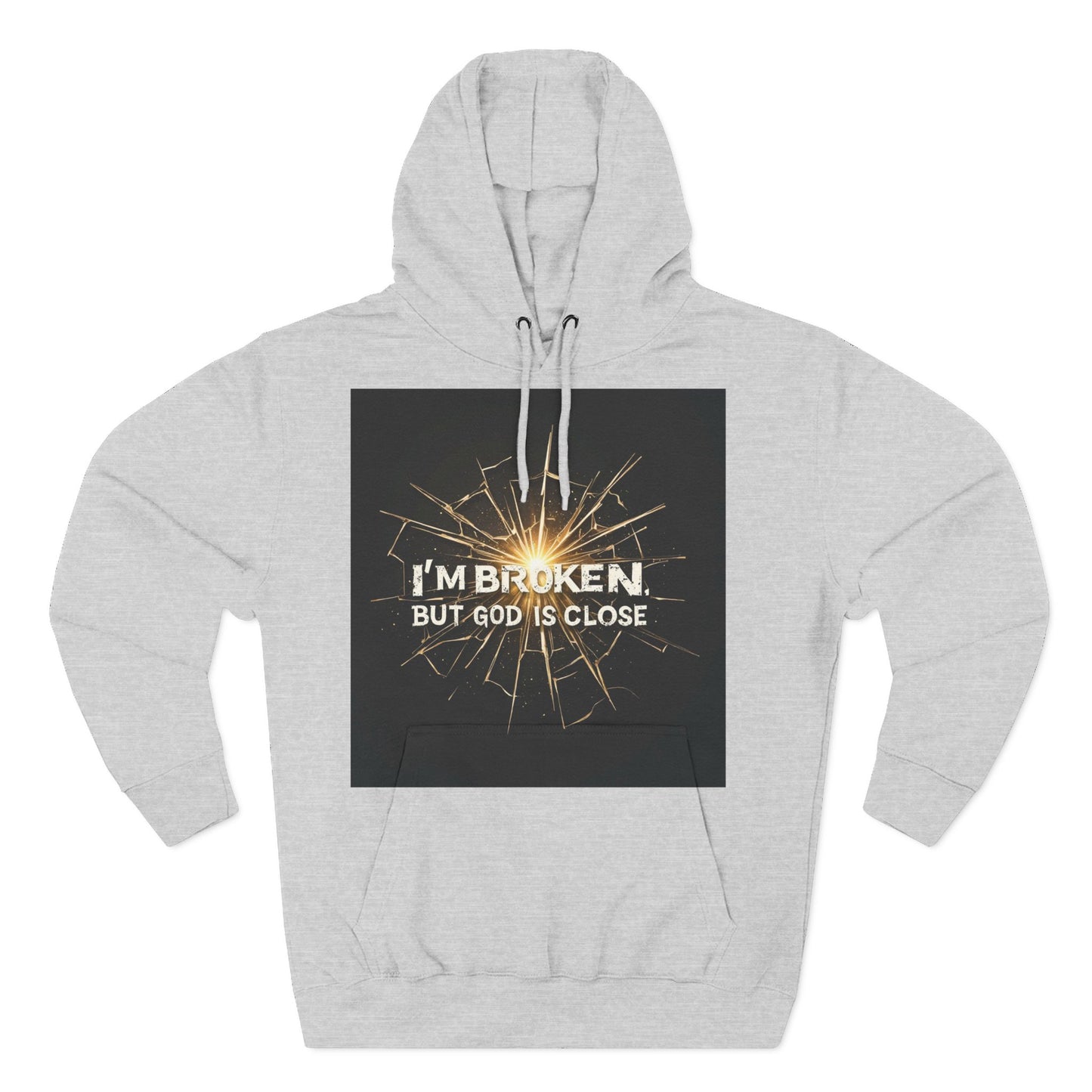 Inspirational Three-Panel Fleece Hoodie – Comfort, Hope, Faith, Gift Ideas for Friends, Cozy Wear for Relaxation