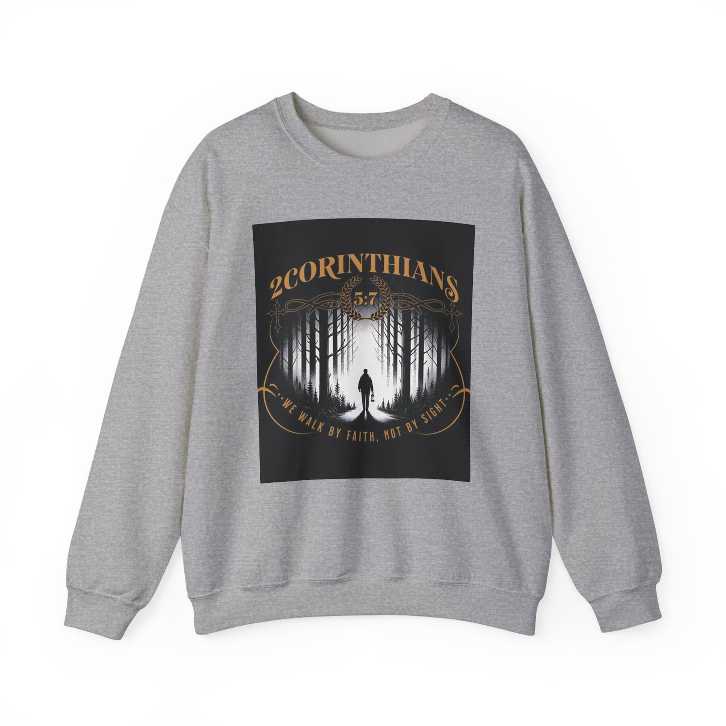 Faith-Inspired Crewneck Sweatshirt, Cozy Casual Wear,