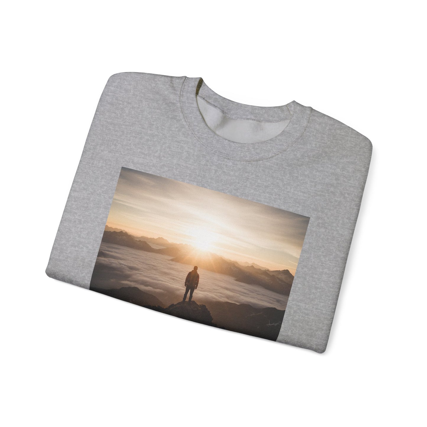 Inspirational Crewneck Sweatshirt, Motivational Gift, Cozy Pullover, Embrace the Climb, Unisex Activewear, Perfect for Everyday Wear.