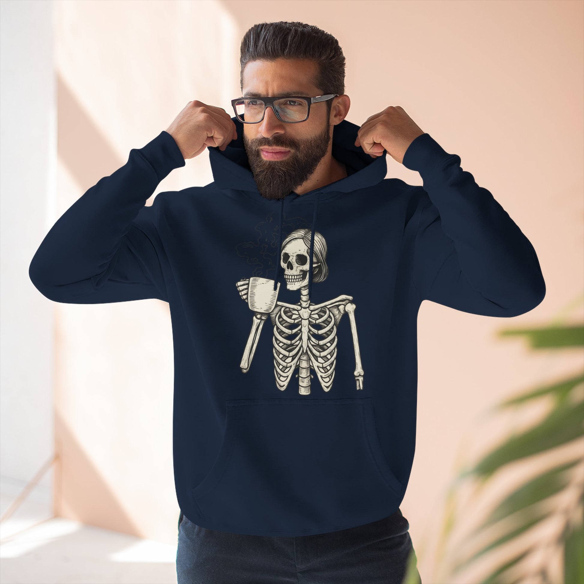Spooky Skeleton Fleece Hoodie