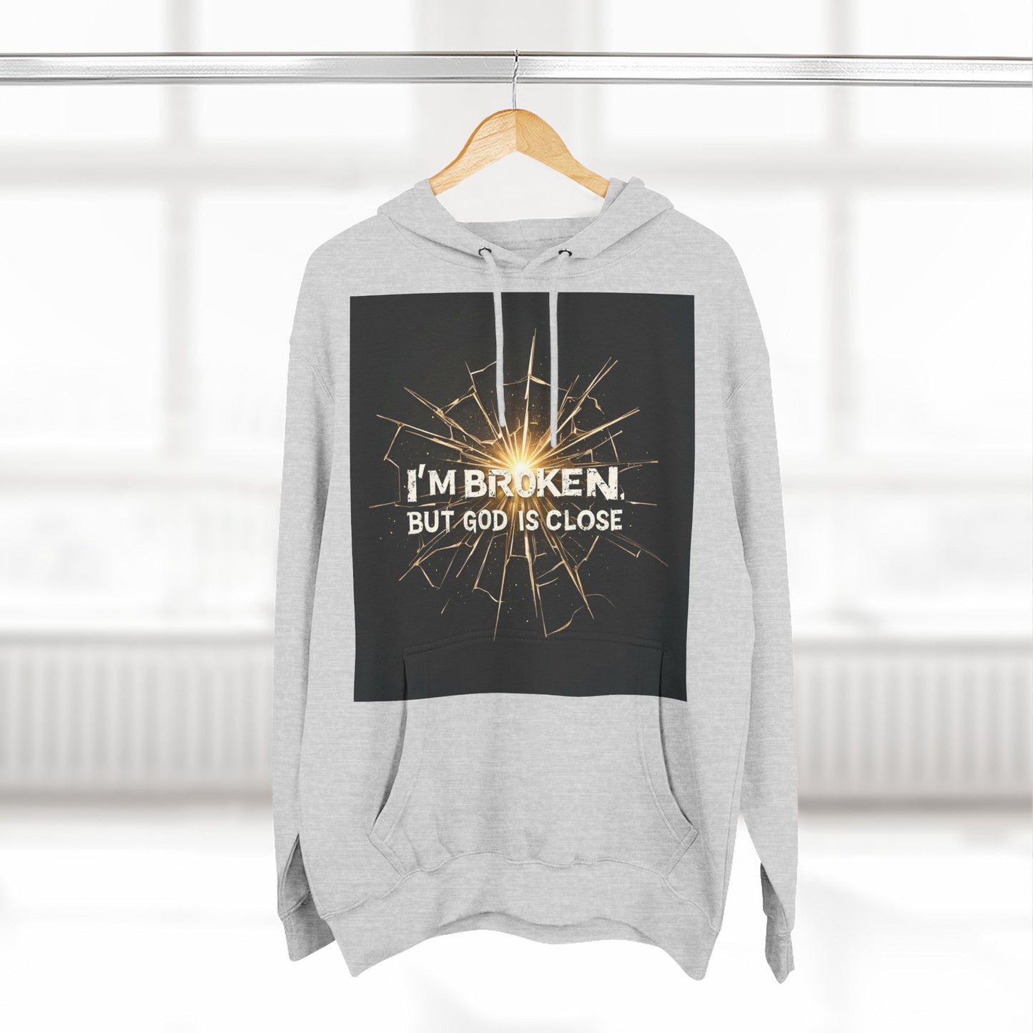 Inspirational Three-Panel Fleece Hoodie – Comfort, Hope, Faith, Gift Ideas for Friends, Cozy Wear for Relaxation