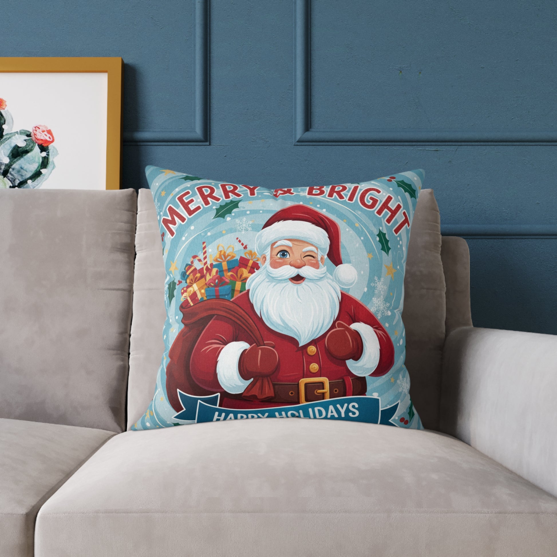 Square Poly Canvas Pillow