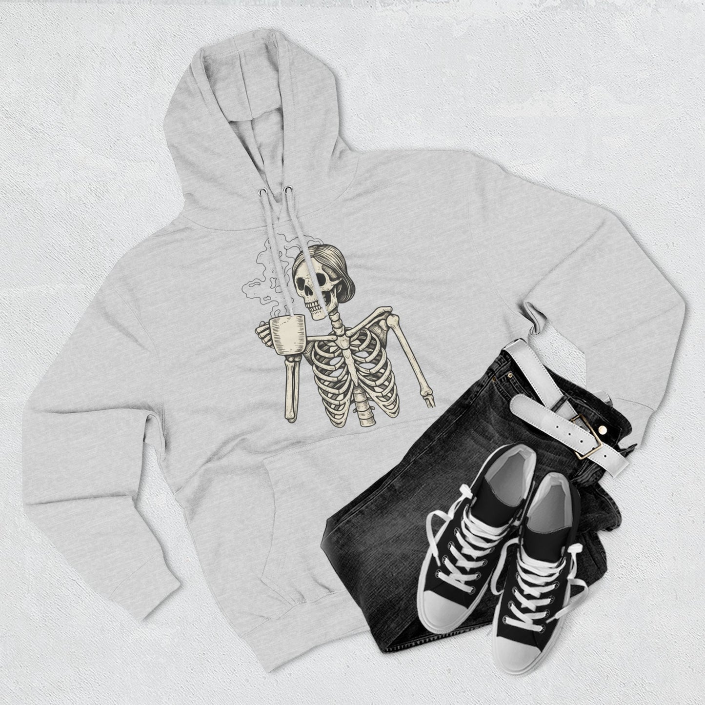 Spooky Skeleton Fleece Hoodie
