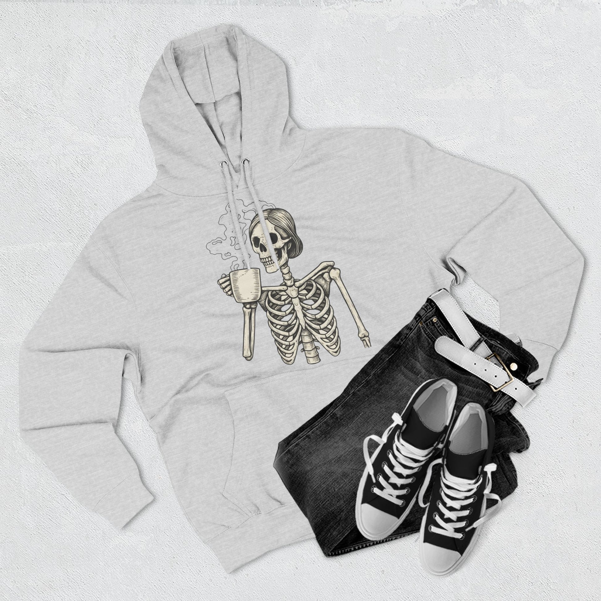 Spooky Skeleton Fleece Hoodie