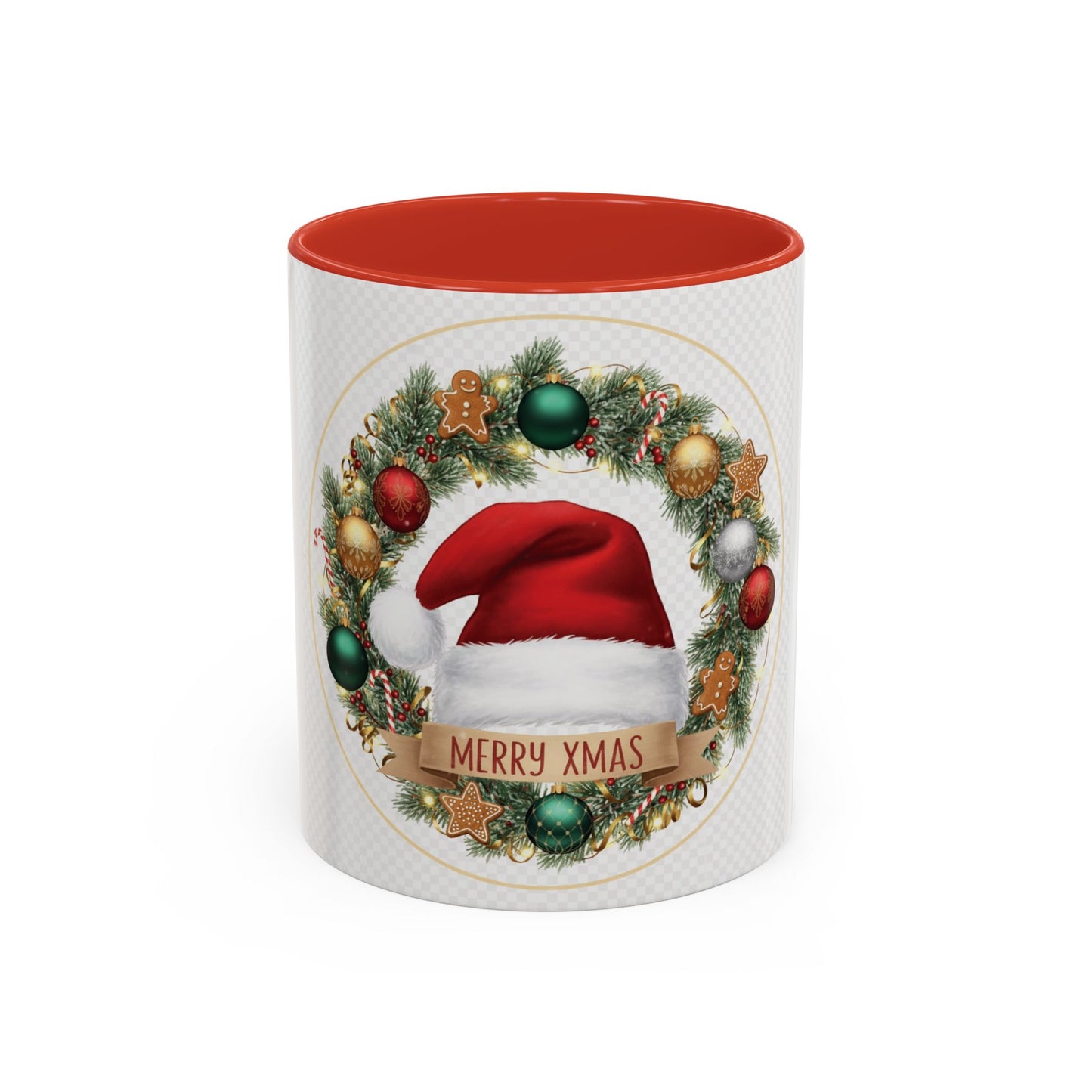 Christmas Accent Coffee Mug - Merry Xmas, Holiday Gift, Festive Decor, Seasonal Beverage, Cute Mug, Christmas Morning Drinkware