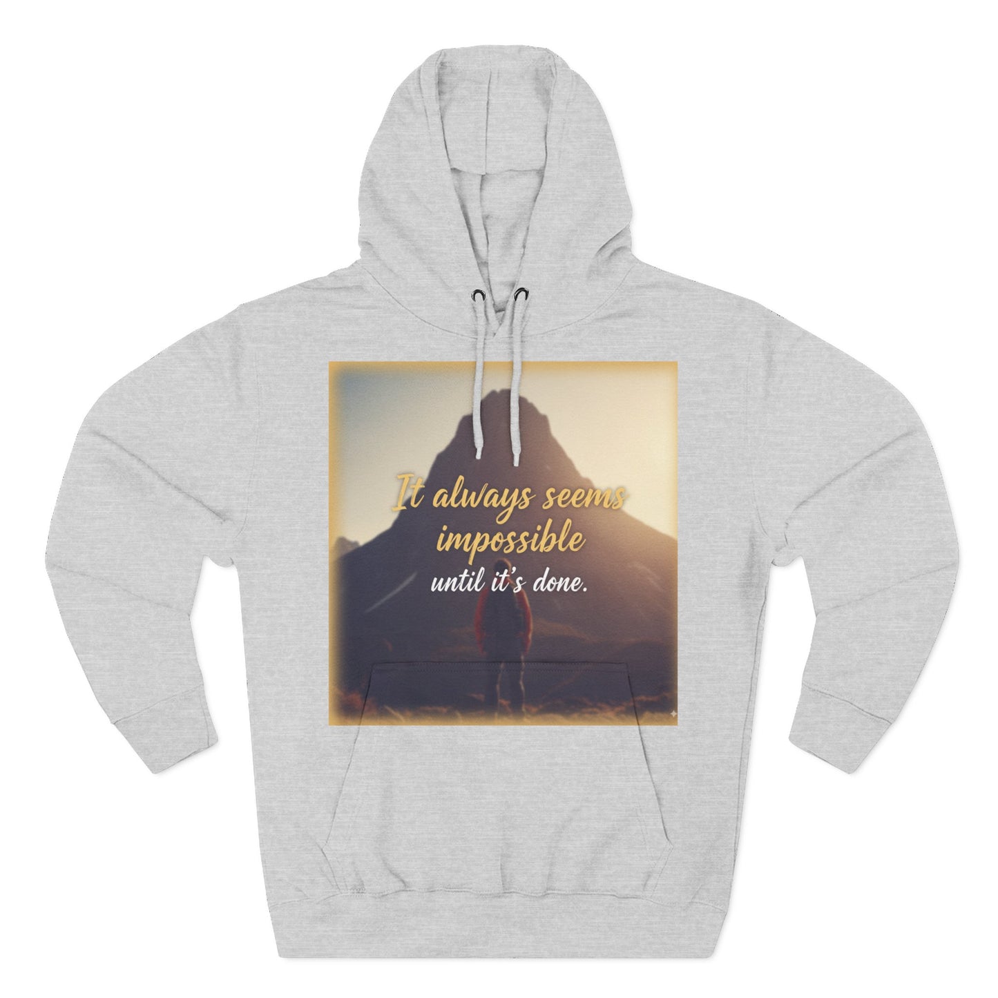 Inspirational Fleece Hoodie, Cozy Sweatshirt for Comfort, Motivational Apparel for Active Lifestyle, Gift for Her