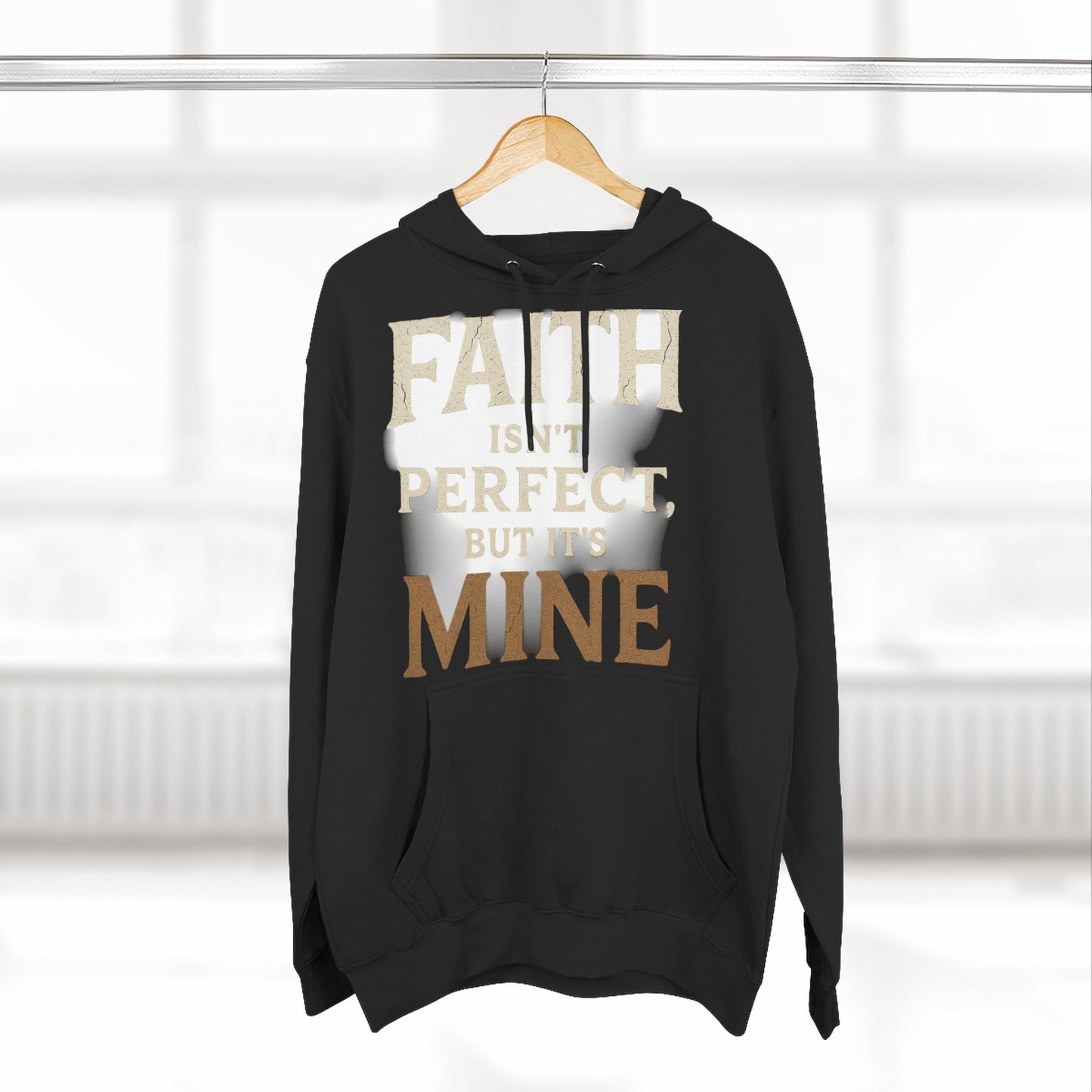 Faith-Themed Fleece Hoodie, Inspirational Sweatshirt, Cozy Faith Hoodie, Perfect for Gifts, Christian Apparel