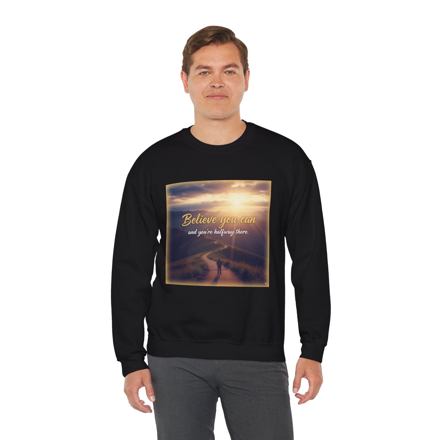 Inspiring Quote Crewneck Sweatshirt