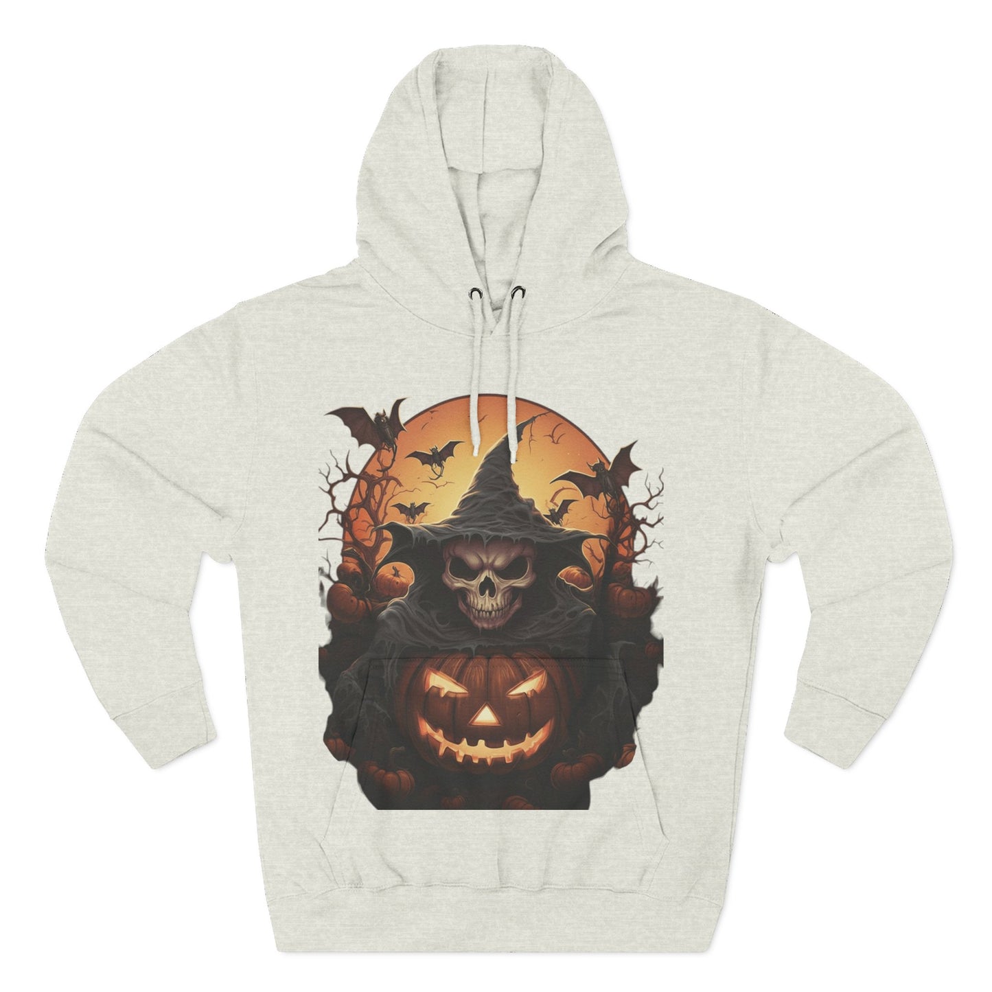 Spooky Halloween Hoodie, Fleece Sweatshirt for Fall, Cozy Witch Design, Pumpkin Decor, Unisex Gift for Halloween Lovers