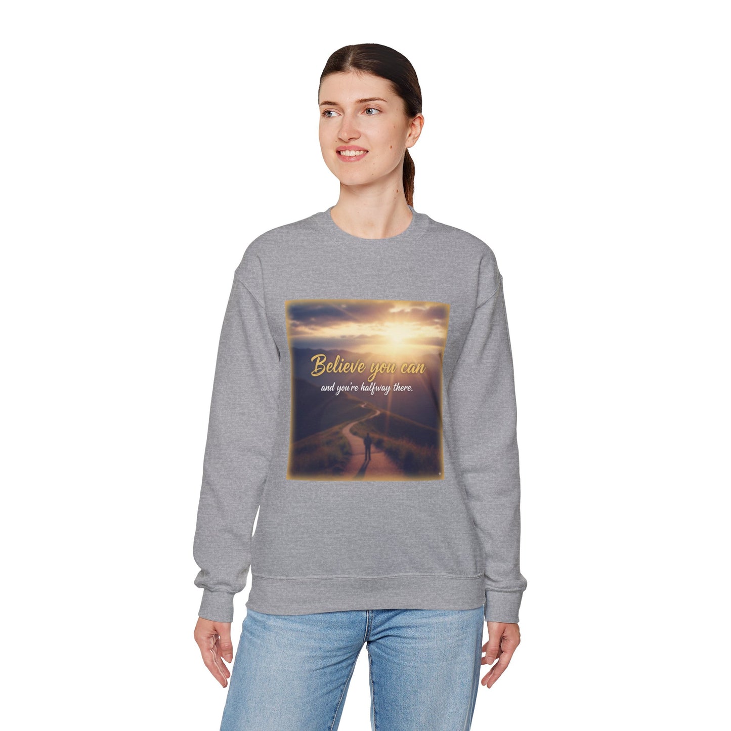 Inspiring Quote Crewneck Sweatshirt