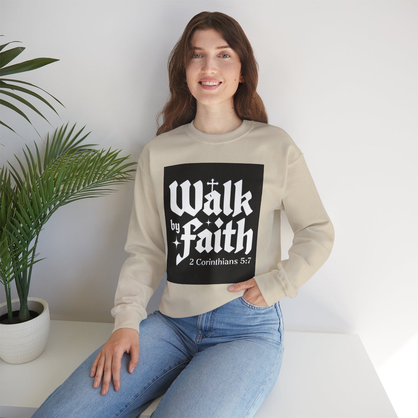 Unisex Heavy Blend Crewneck Sweatshirt - Cozy & Stylish, Perfect Gift for Christians, Bible Verse Apparel, Everyday Wear, Inspirational Fashion