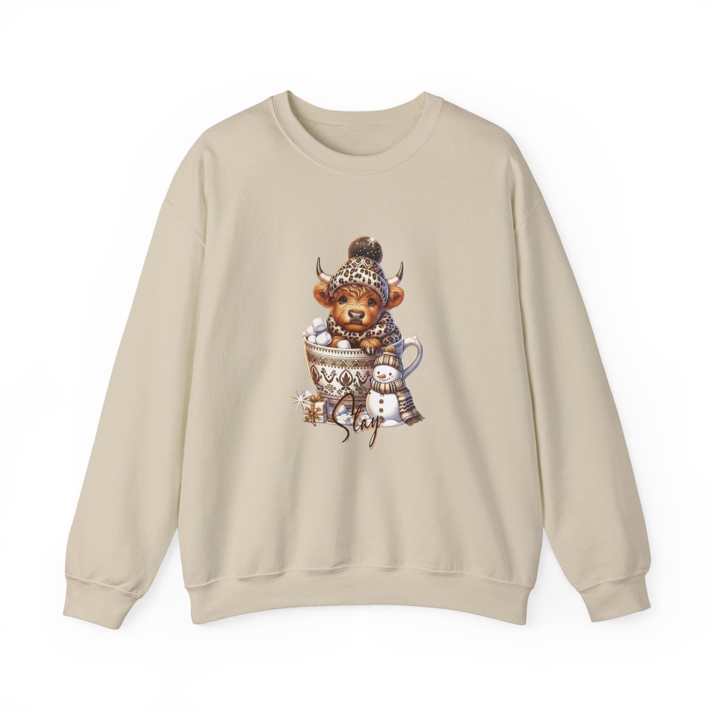 Cozy Animal Sweatshirt Featuring Cute Winter Design, Perfect Gift for Animal Lovers, Seasonal Fashion, Holiday Apparel, Comfortable Crewneck