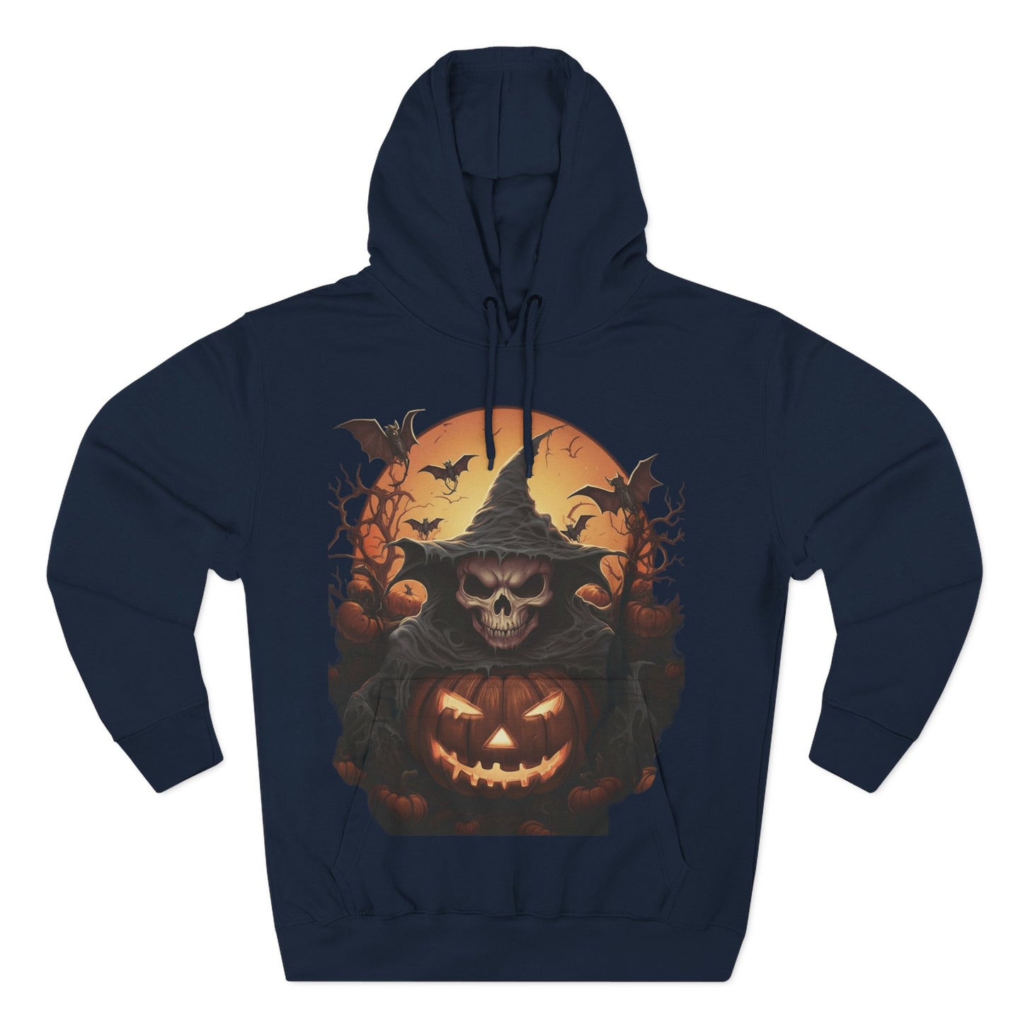 Spooky Halloween Hoodie, Fleece Sweatshirt for Fall, Cozy Witch Design, Pumpkin Decor, Unisex Gift for Halloween Lovers
