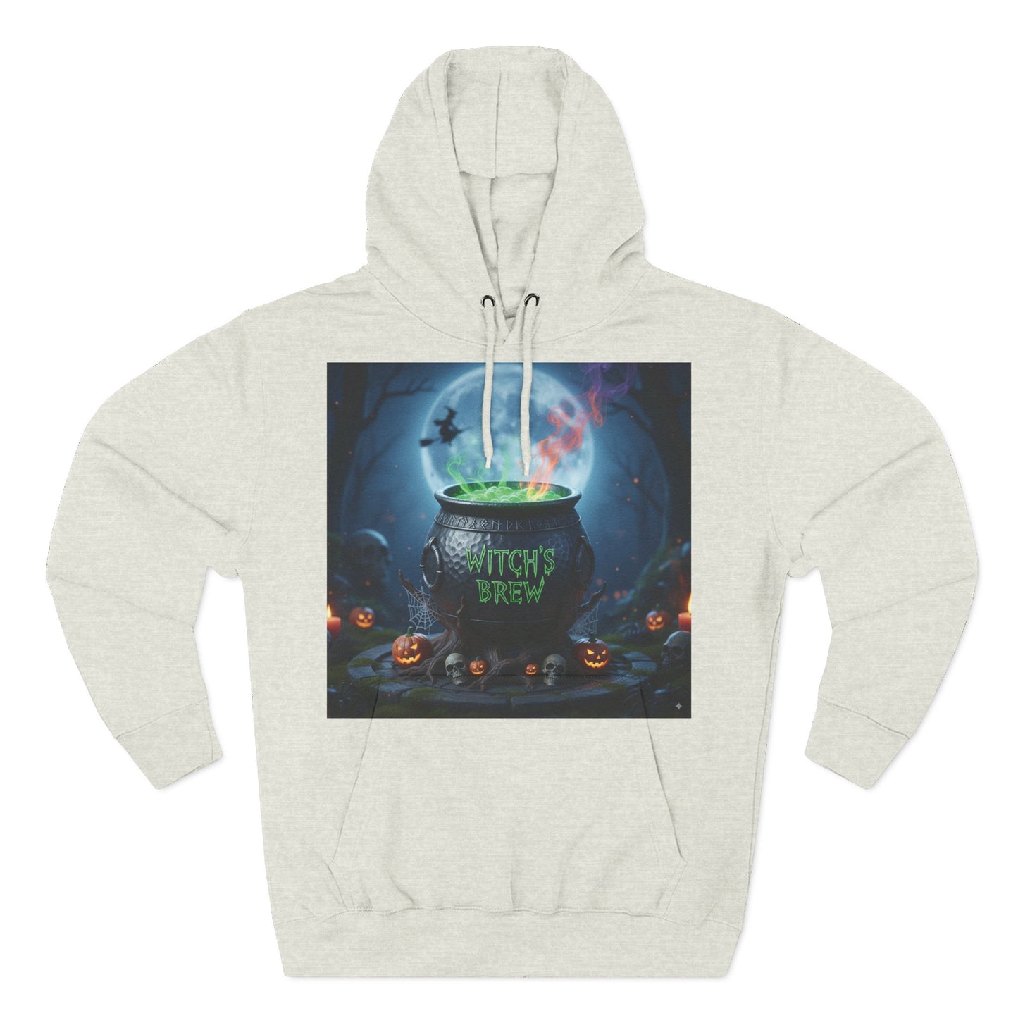 Halloween Witch Brew Fleece Hoodie, Cozy Fall Apparel, Spooky Gift, Autumn Fashion, Halloween Celebration Wear, Witchy Vibes