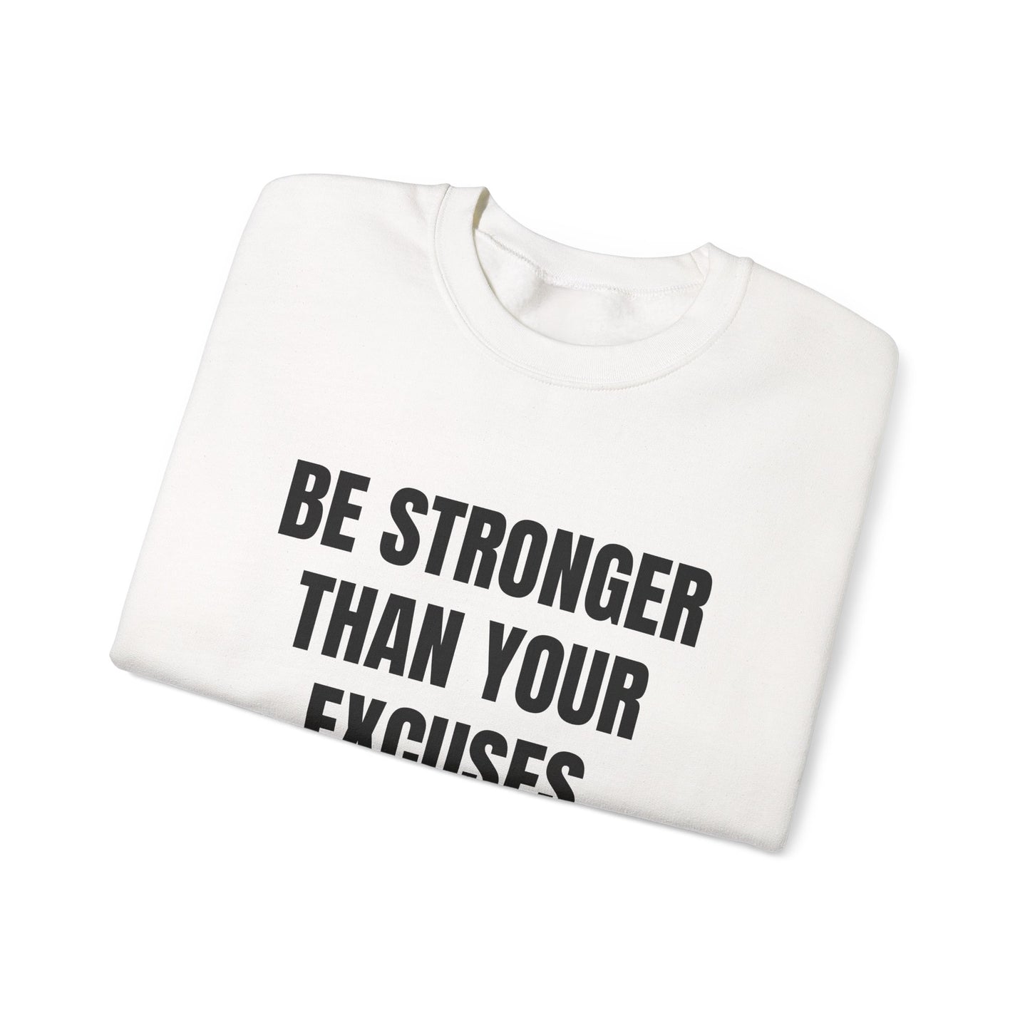 Motivational Crewneck Sweatshirt - Be Strong, Inspirational Gift for Fitness Lovers, Casual Cozy Sweater for Everyday Wear.
