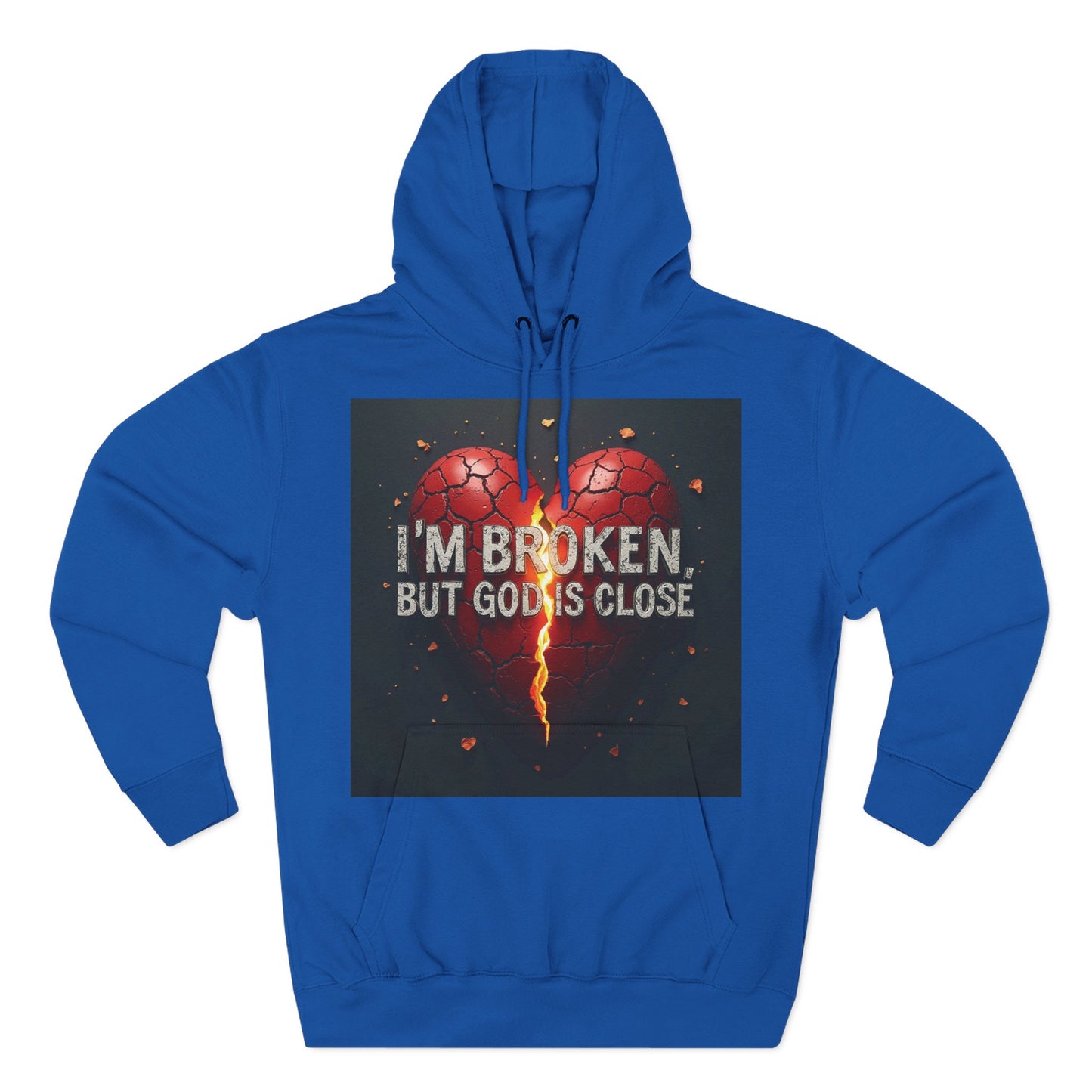 Heartfelt Fleece Hoodie - Inspirational Comfort, Motivational Apparel, Cozy Gift, Faith-Based Wear, Everyday Style